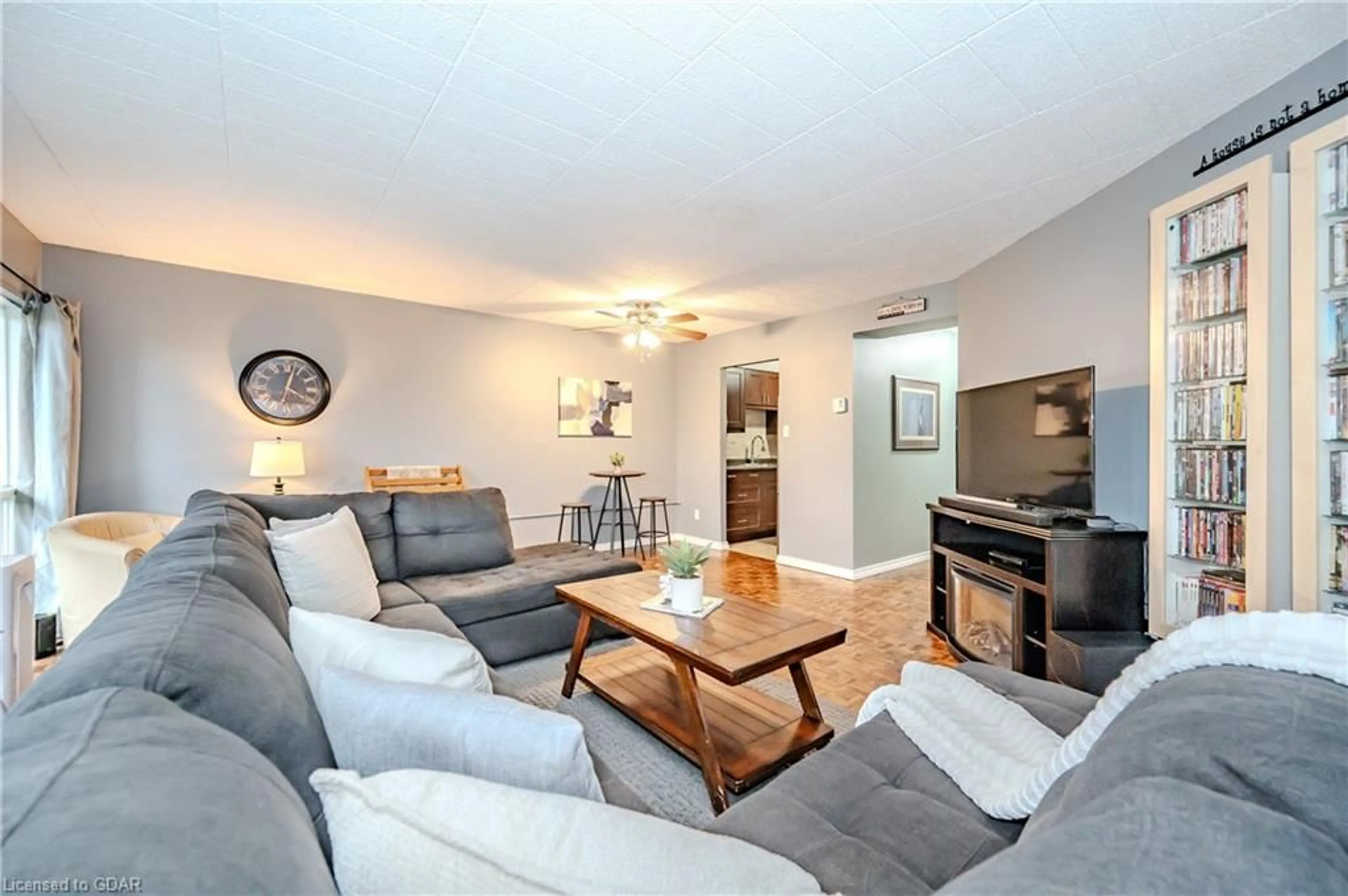 Living room, wood floors for 105 Conroy Cres #511, Guelph Ontario N1G 2V5