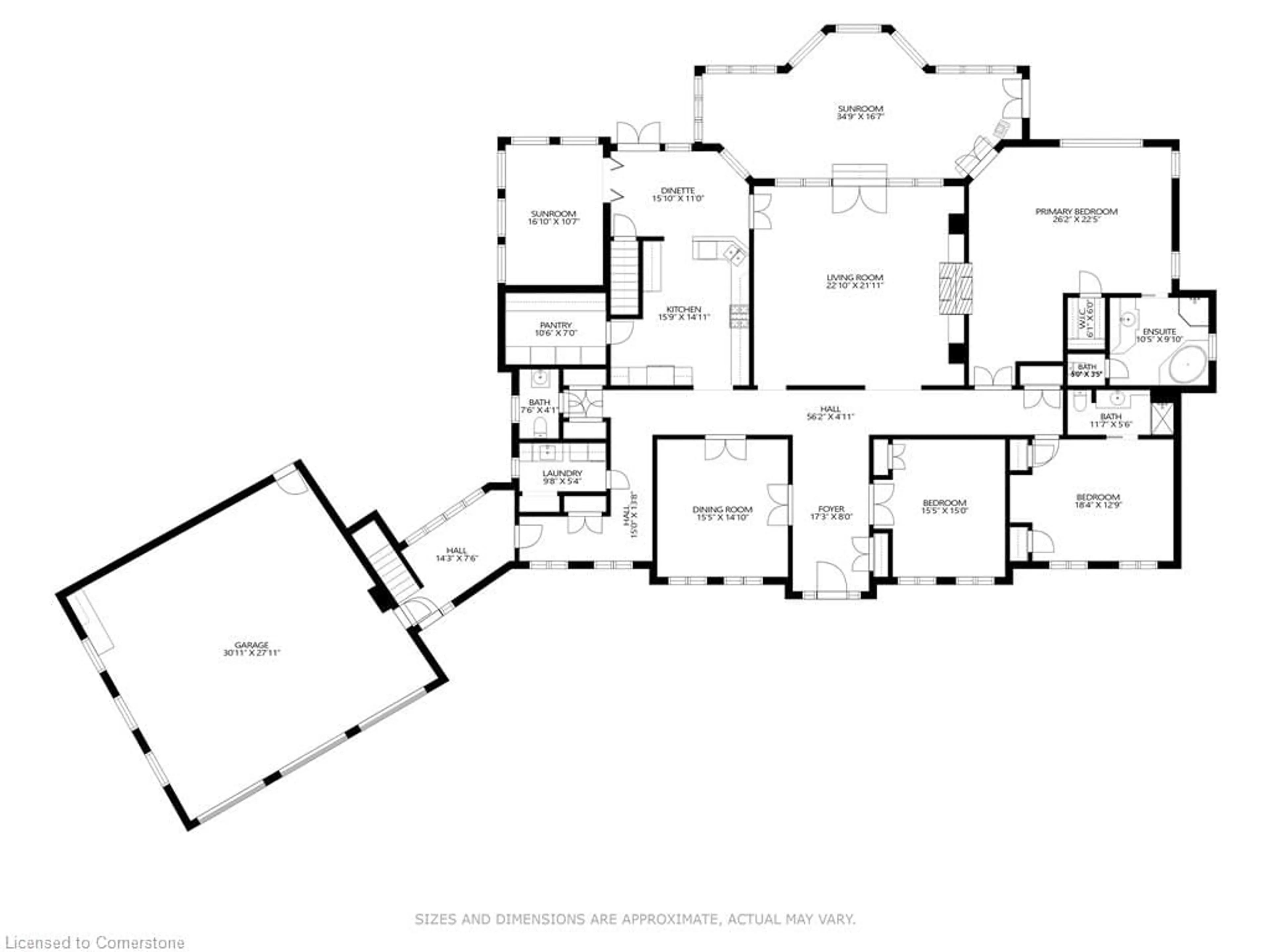 Floor plan for 53 Ranch Rd, Brantford Ontario N3T 5M1