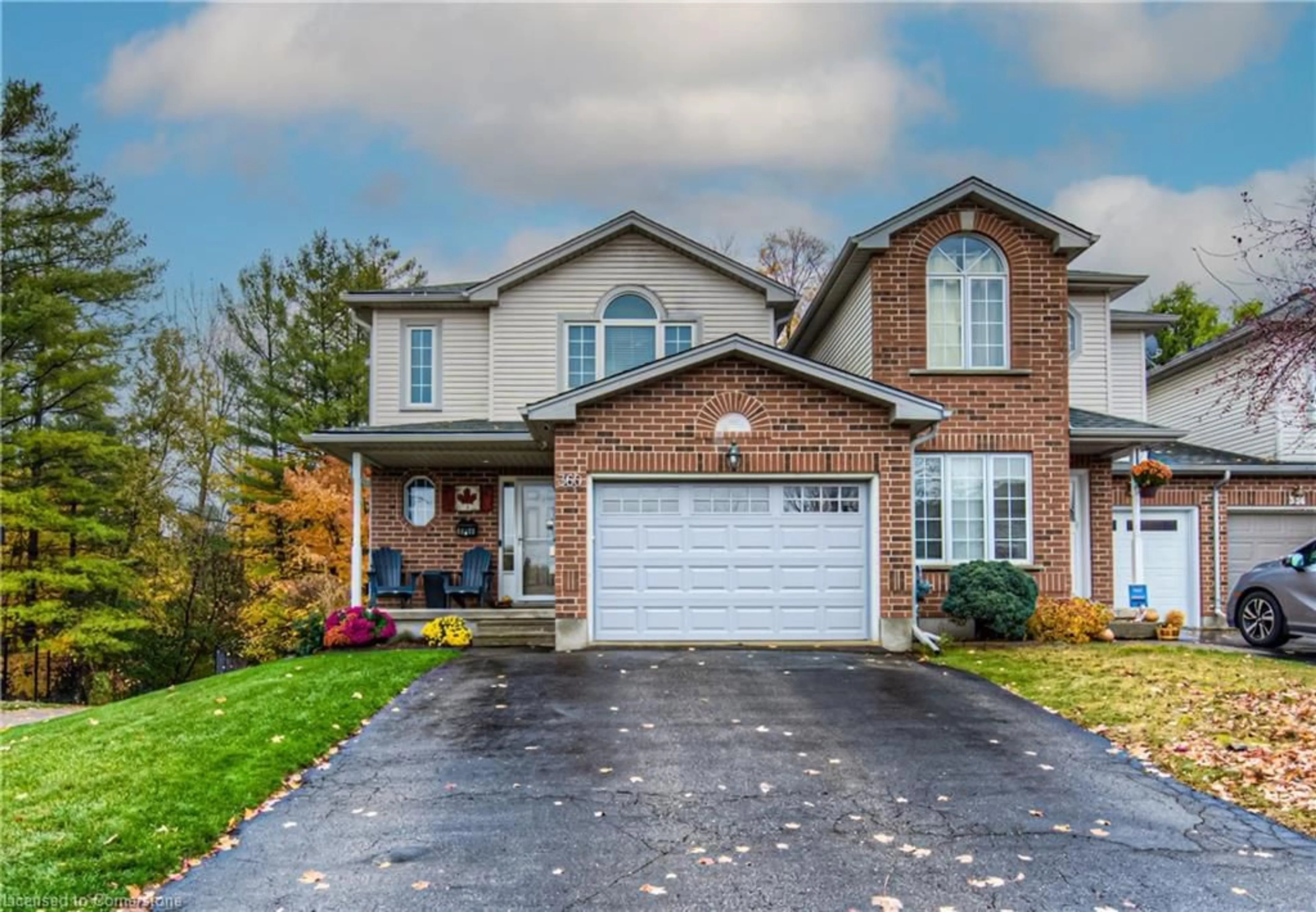 Home with brick exterior material for 360 University Downs Cres, Waterloo Ontario N2K 4B1