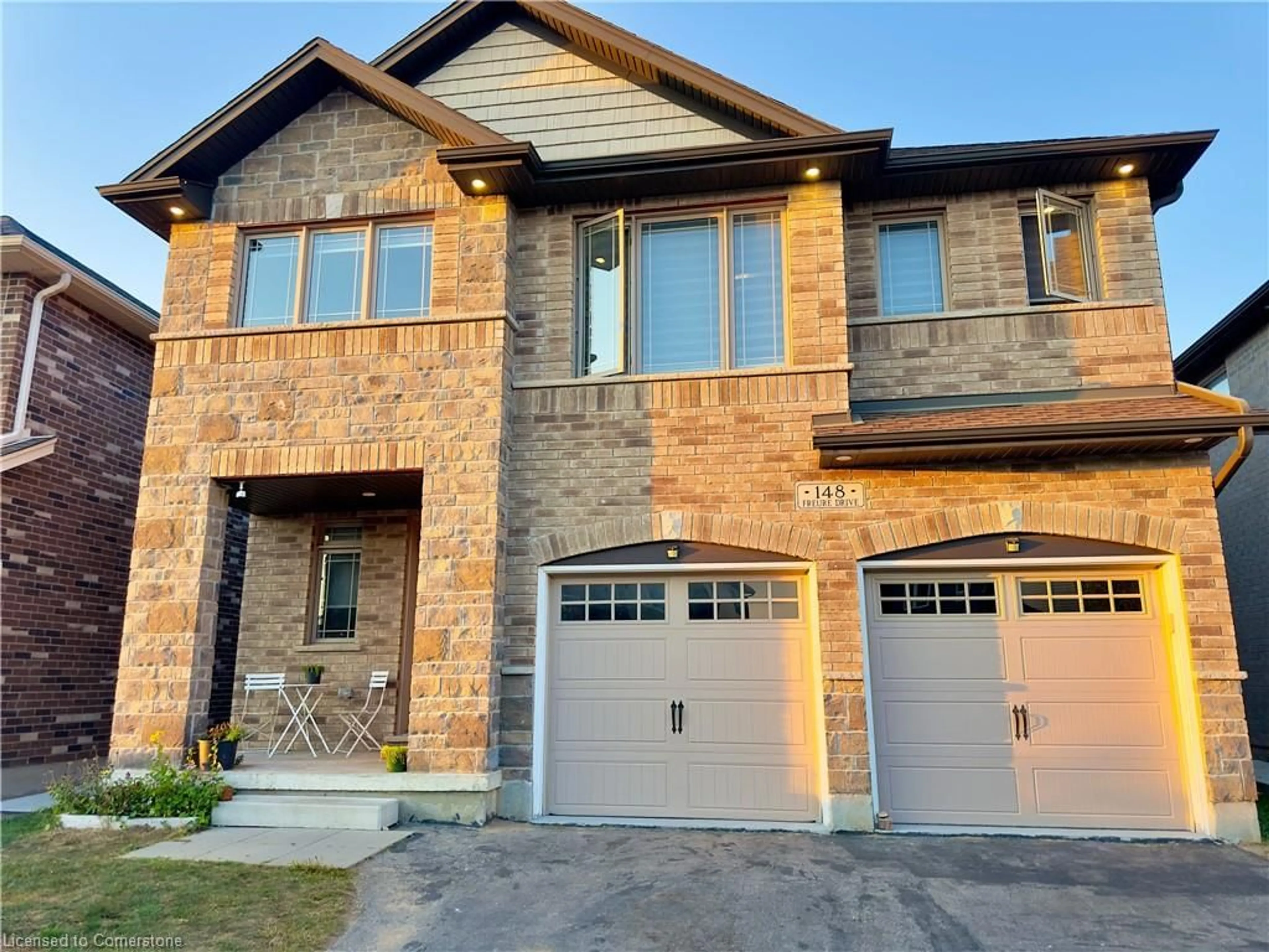 Home with brick exterior material for 148 Freure Dr, Cambridge Ontario N1S 0A2