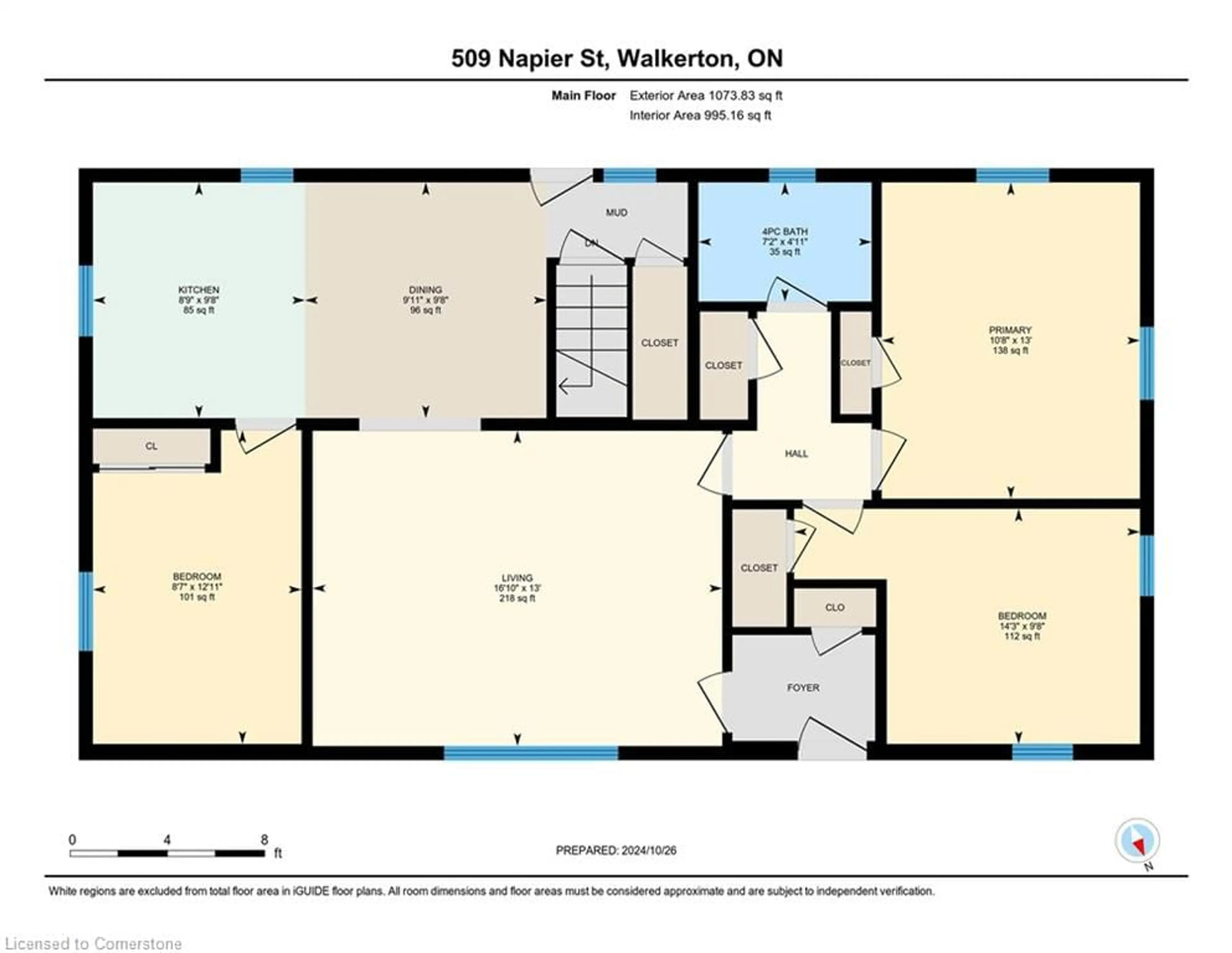 Floor plan for 509 Napier St, Walkerton Ontario N0G 2V0