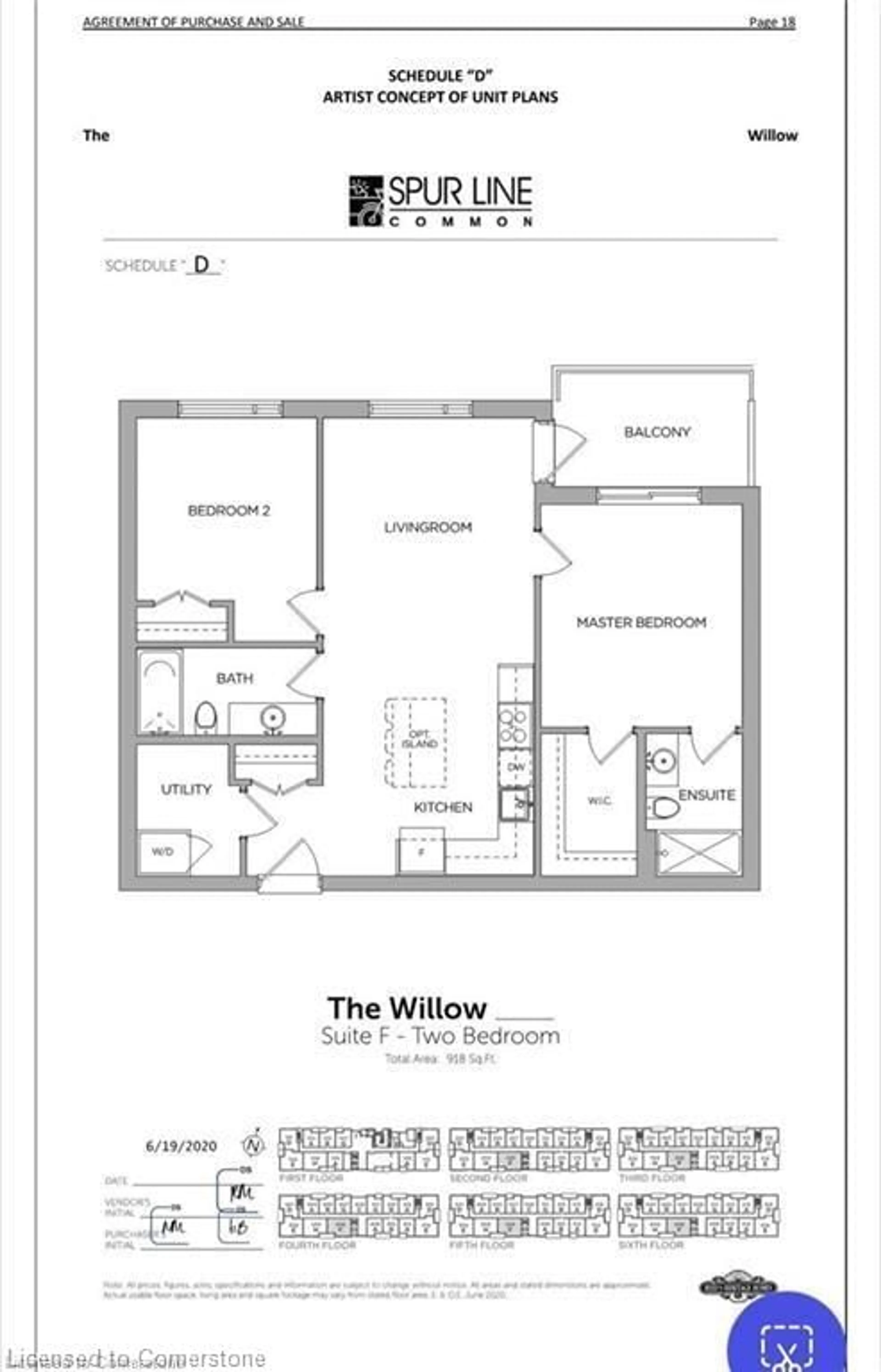 Floor plan for 103 Roger St #306, Waterloo Ontario N2J 0G2