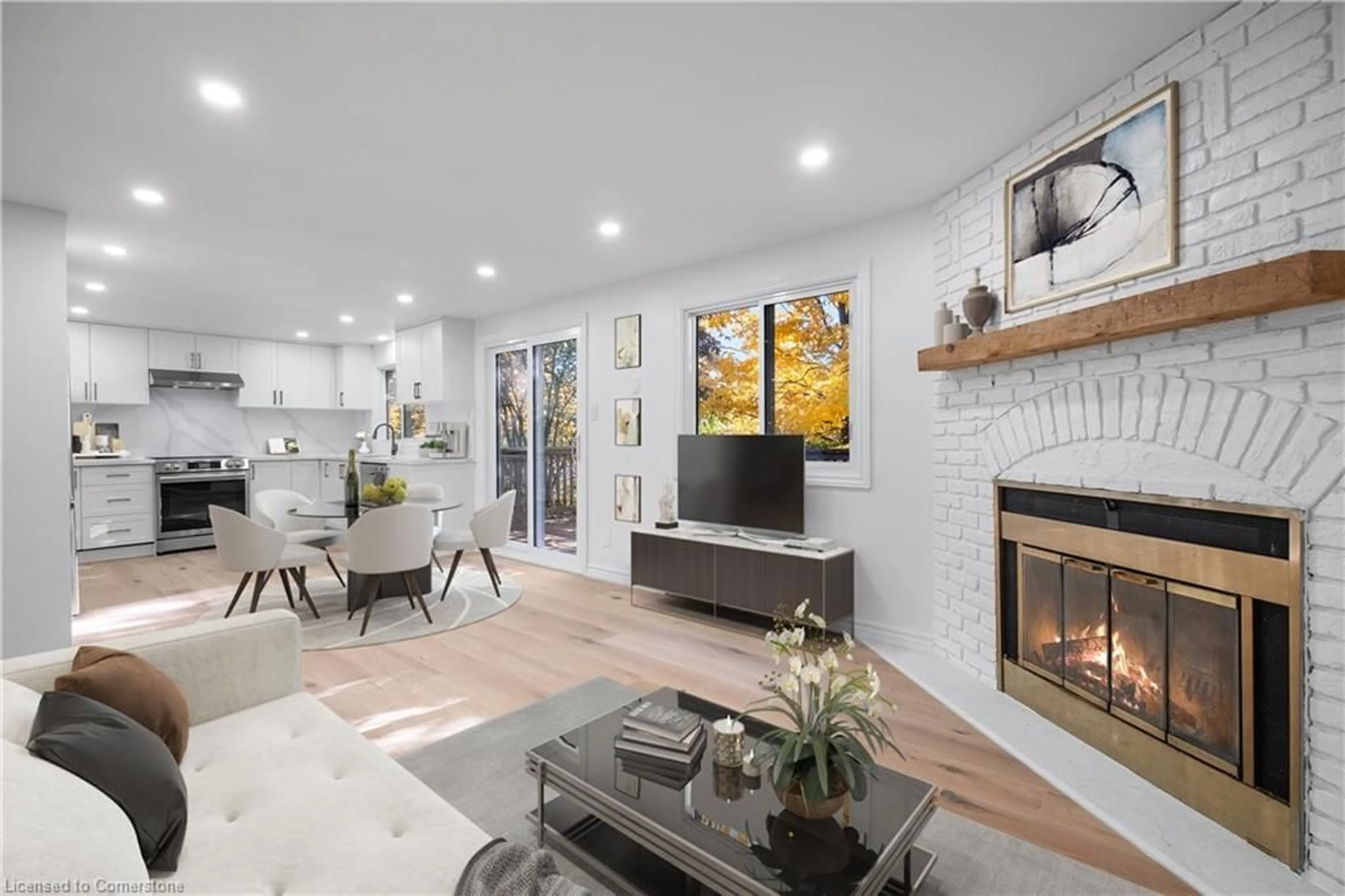 Living room, wood floors for 30 Aspen Valley Cres, Guelph Ontario N1G 4A1