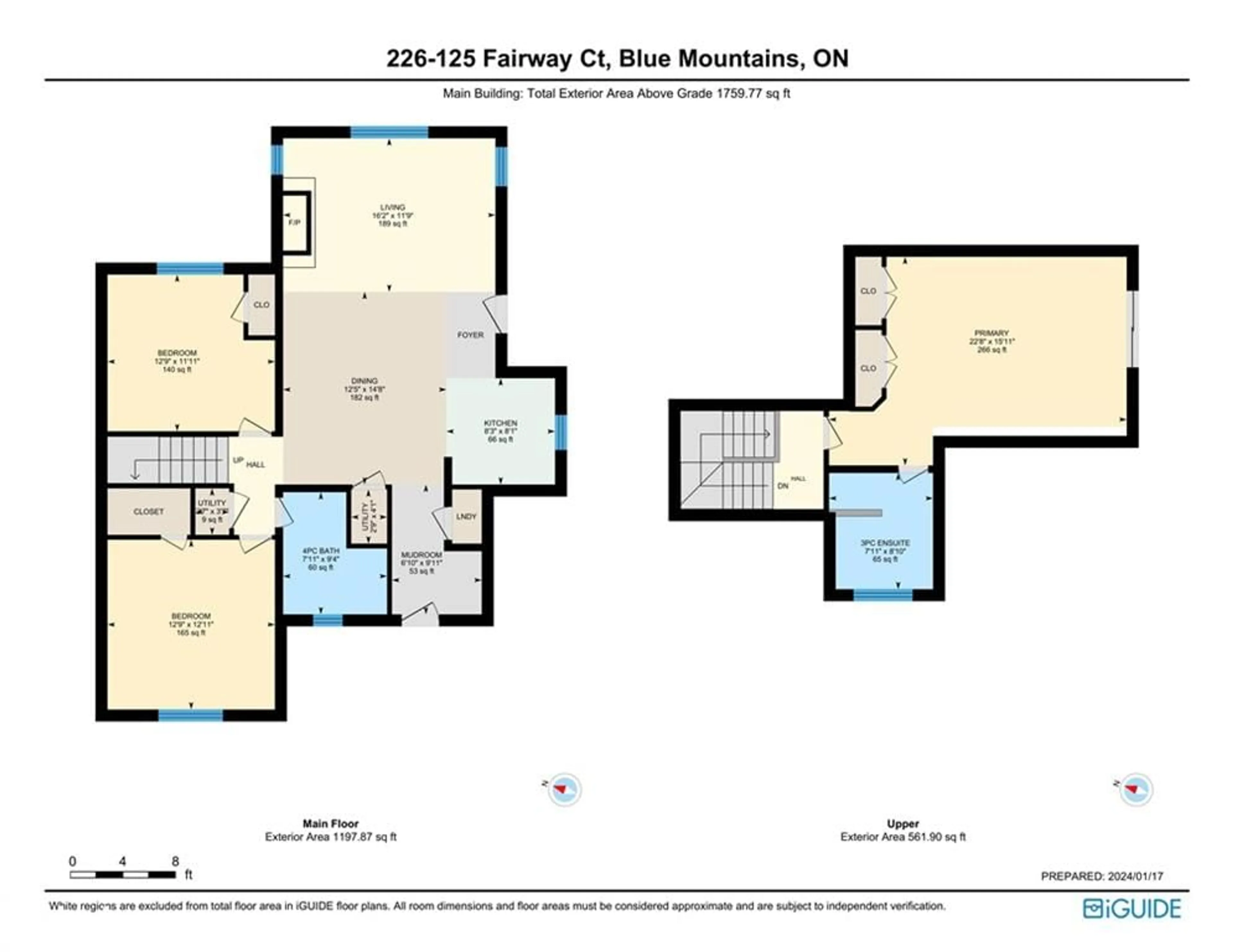 Floor plan for 125 Fairway Crt #226, The Blue Mountains Ontario L9Y 0P8