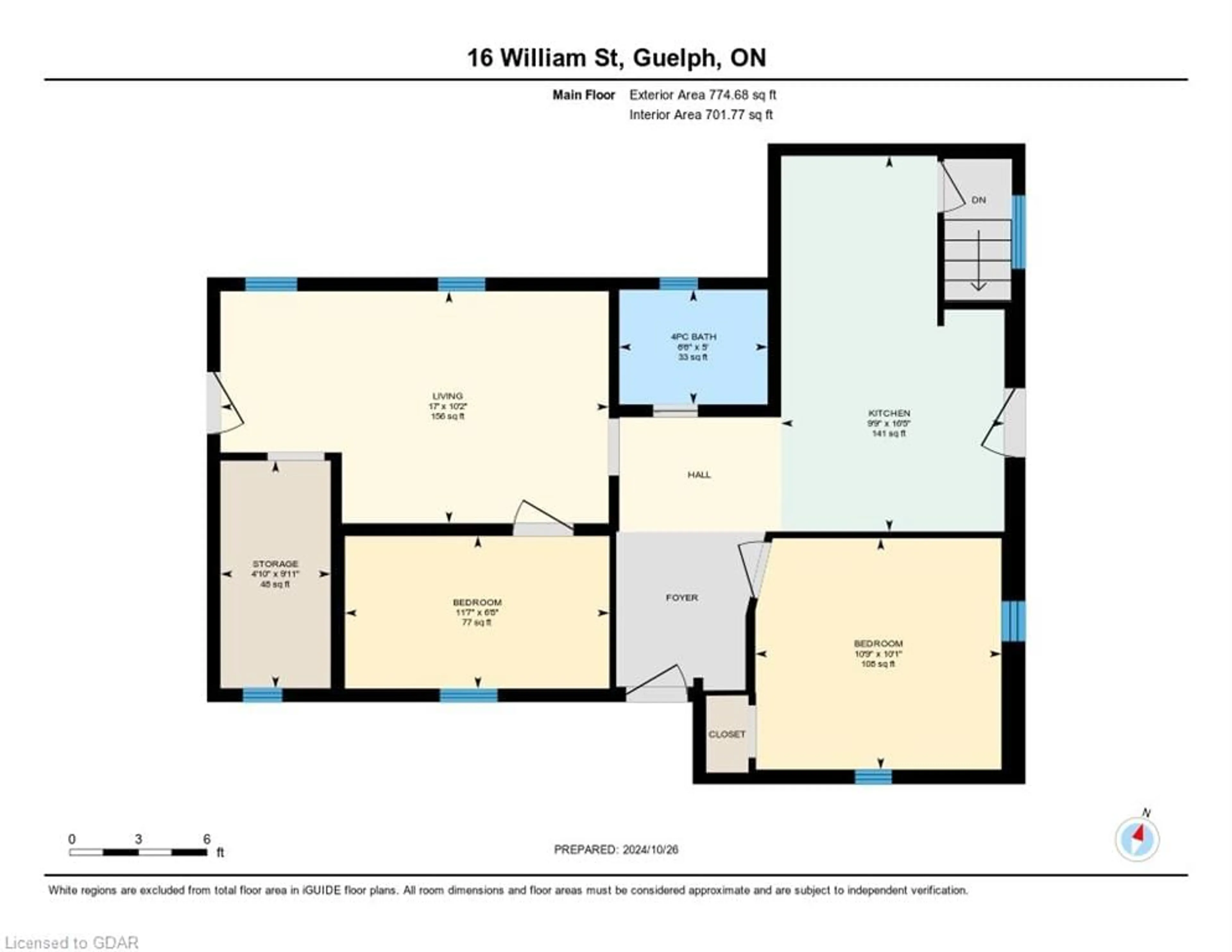 Floor plan for 16 William St, Guelph Ontario N1E 5C9