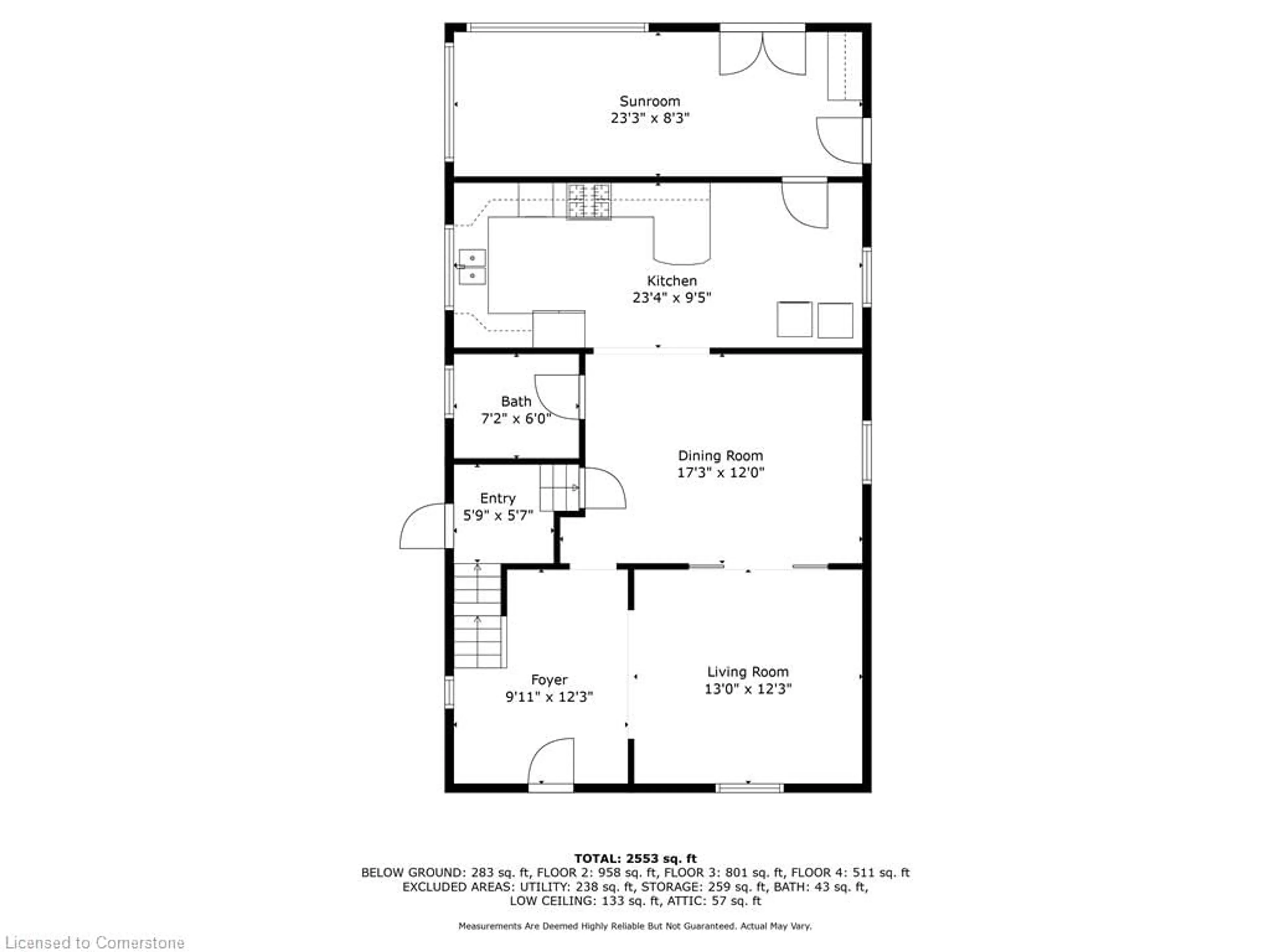 Floor plan for 2038 Governors Rd, Ancaster Ontario L0R 1J0