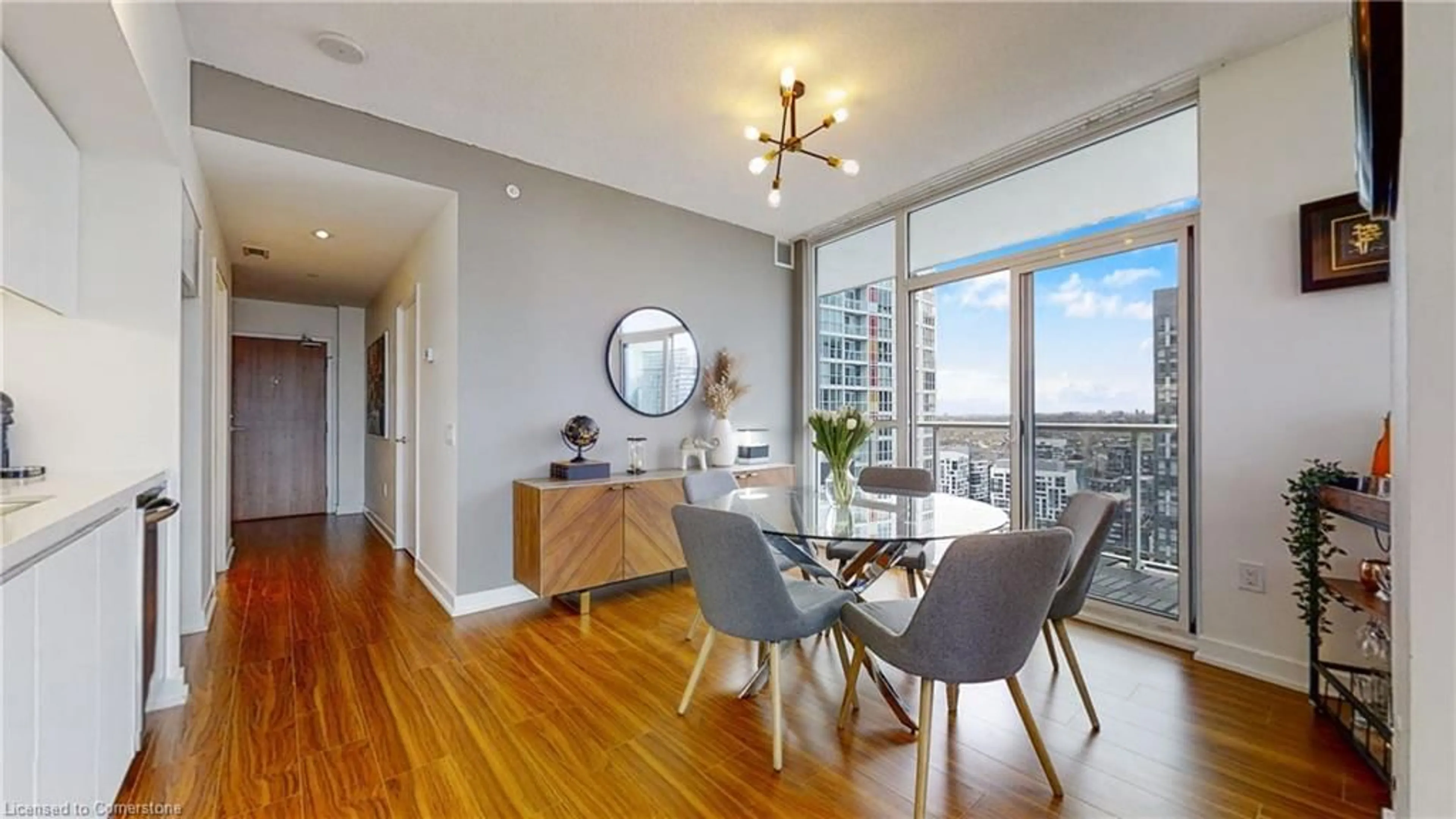 Dining room, wood floors for 75 Queens Wharf St #3901, Toronto Ontario M5V 0J8