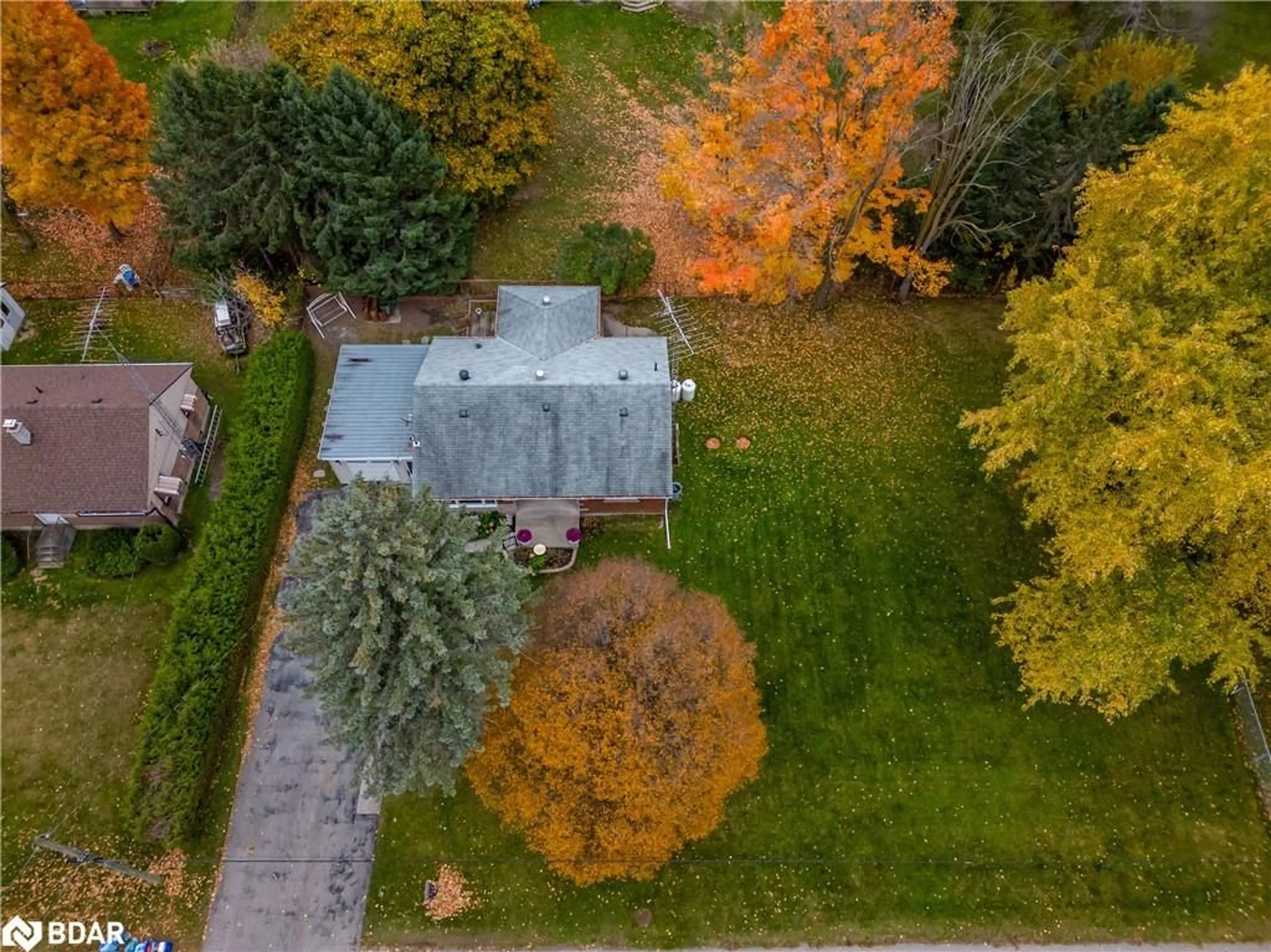 Frontside or backside of a home, the fenced backyard for 588300 County Road 17, Mulmur Ontario L9V 0S7