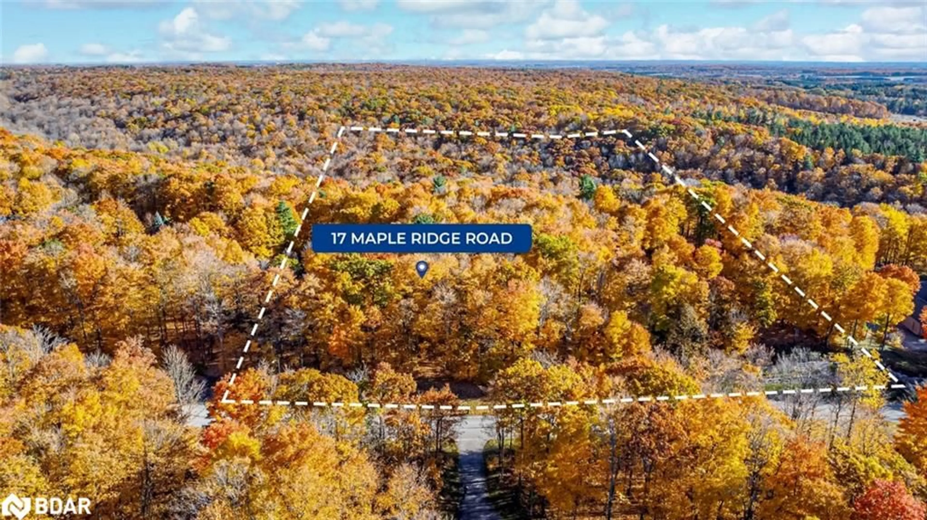 Picture of a map for 17 Maple Ridge Rd, Oro-Medonte Ontario L0L 2L0