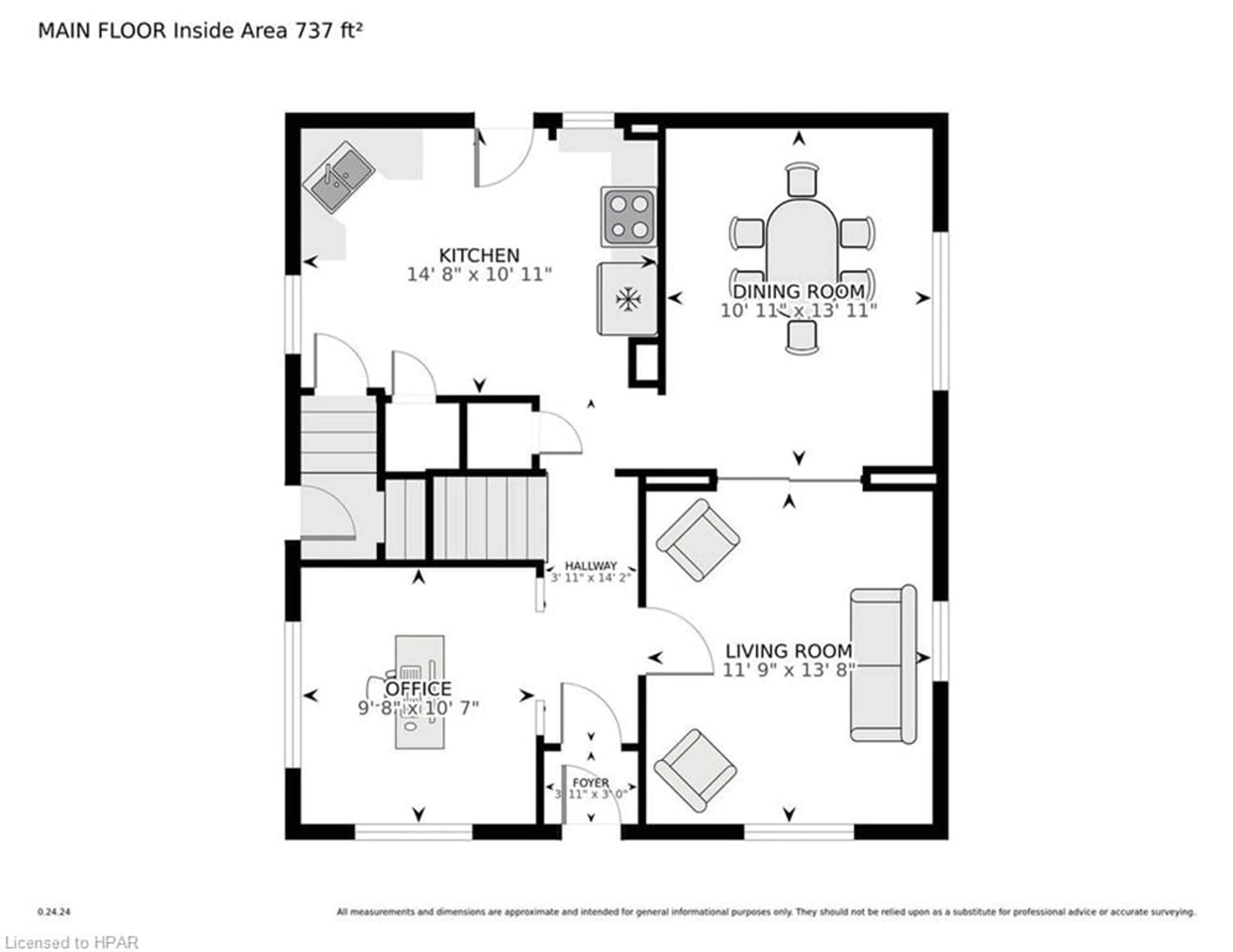 Floor plan for 43 Toronto St, Mitchell Ontario N0K 1N0