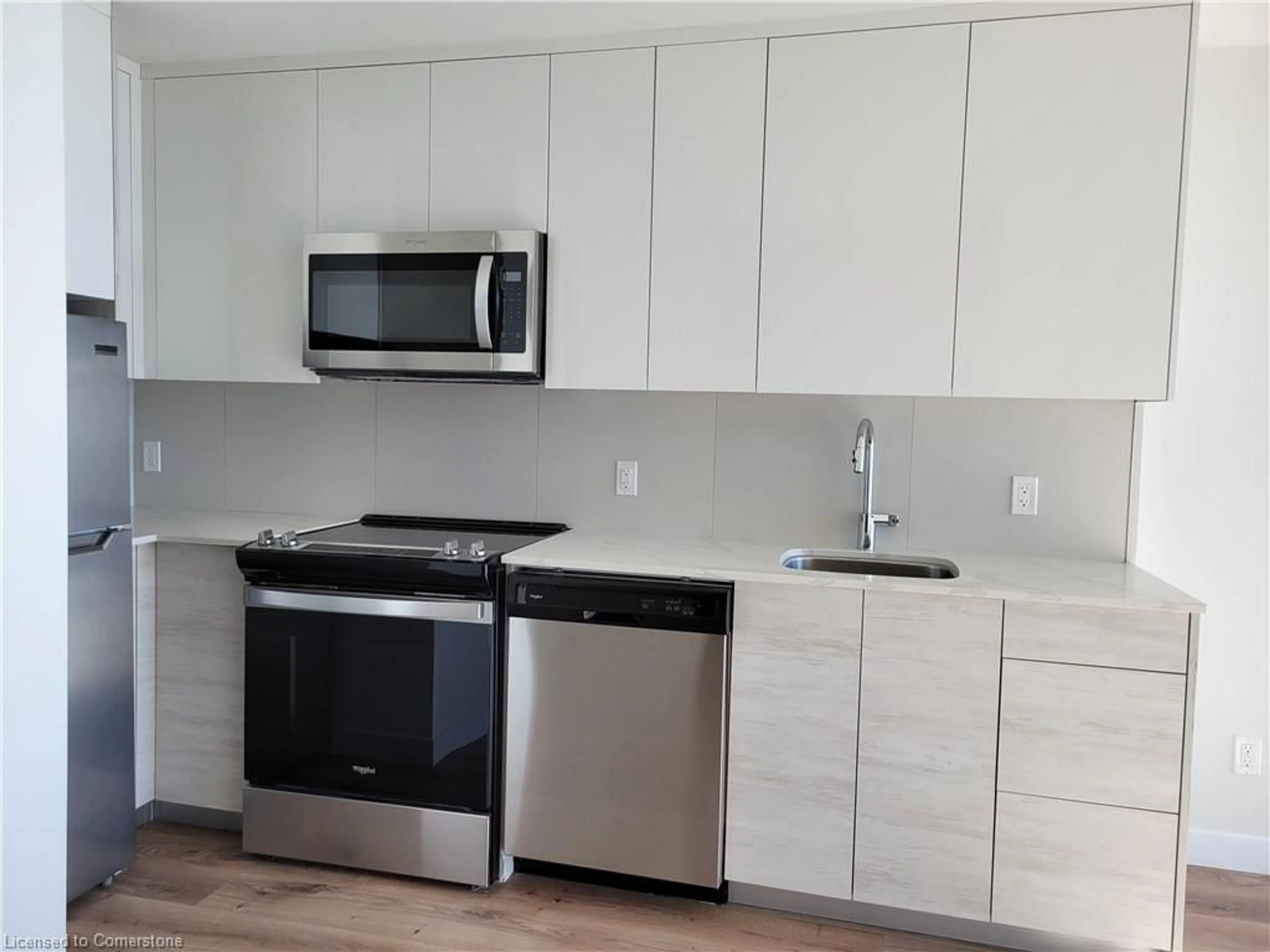 Standard kitchen, wood floors for 60 Frederick St #2812, Kitchener Ontario N2H 0C7