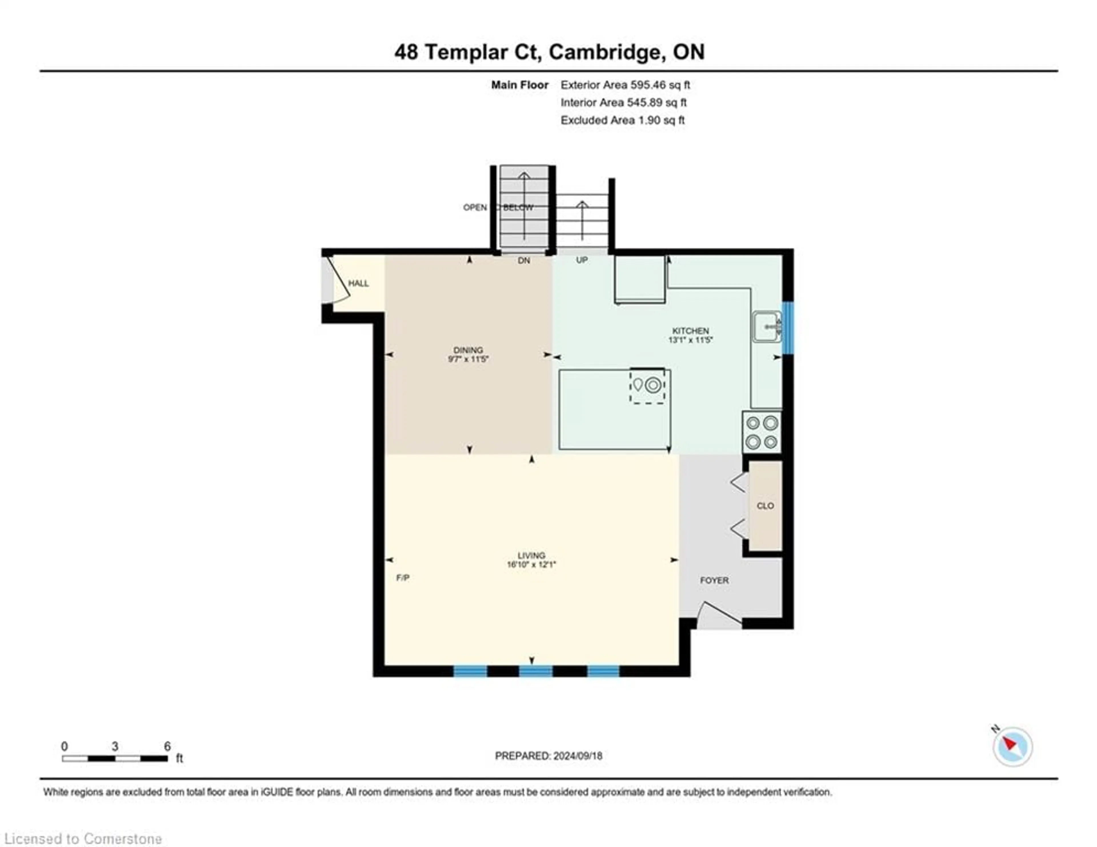 Floor plan for 48 Templar Crt, Cambridge Ontario N1S 4H1