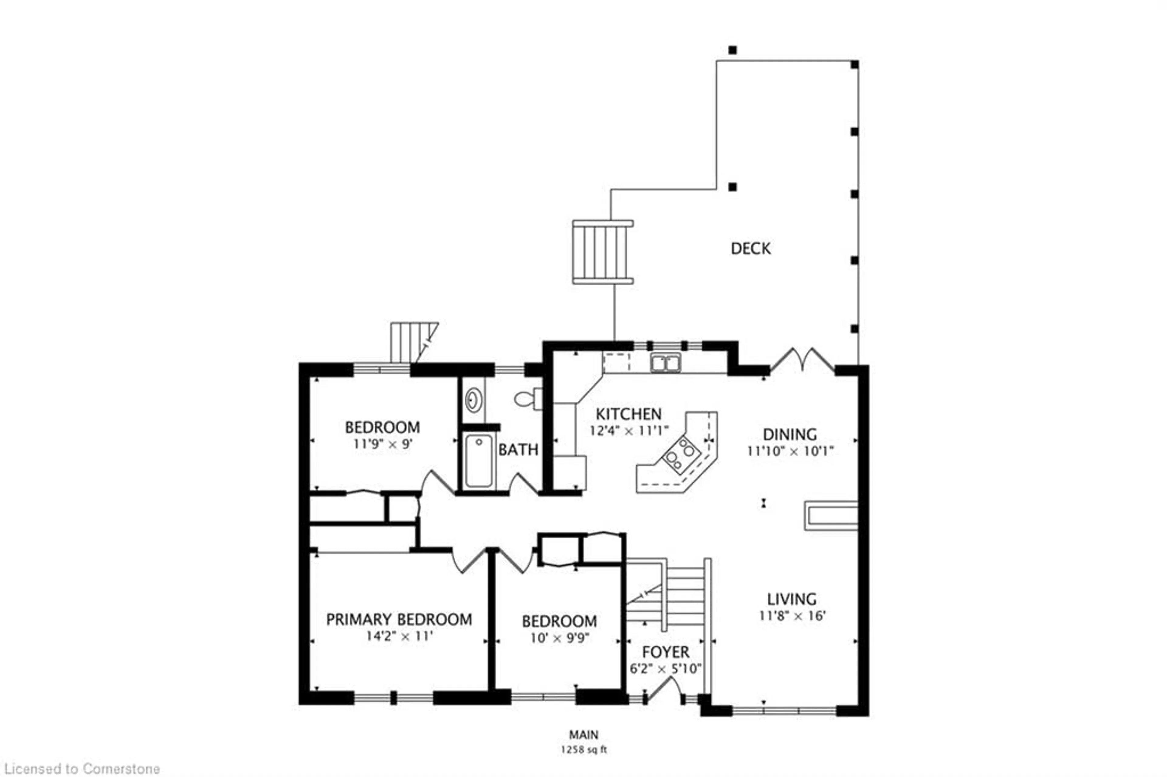 Floor plan for 600 Grays Rd, Stoney Creek Ontario L8E 2Z6