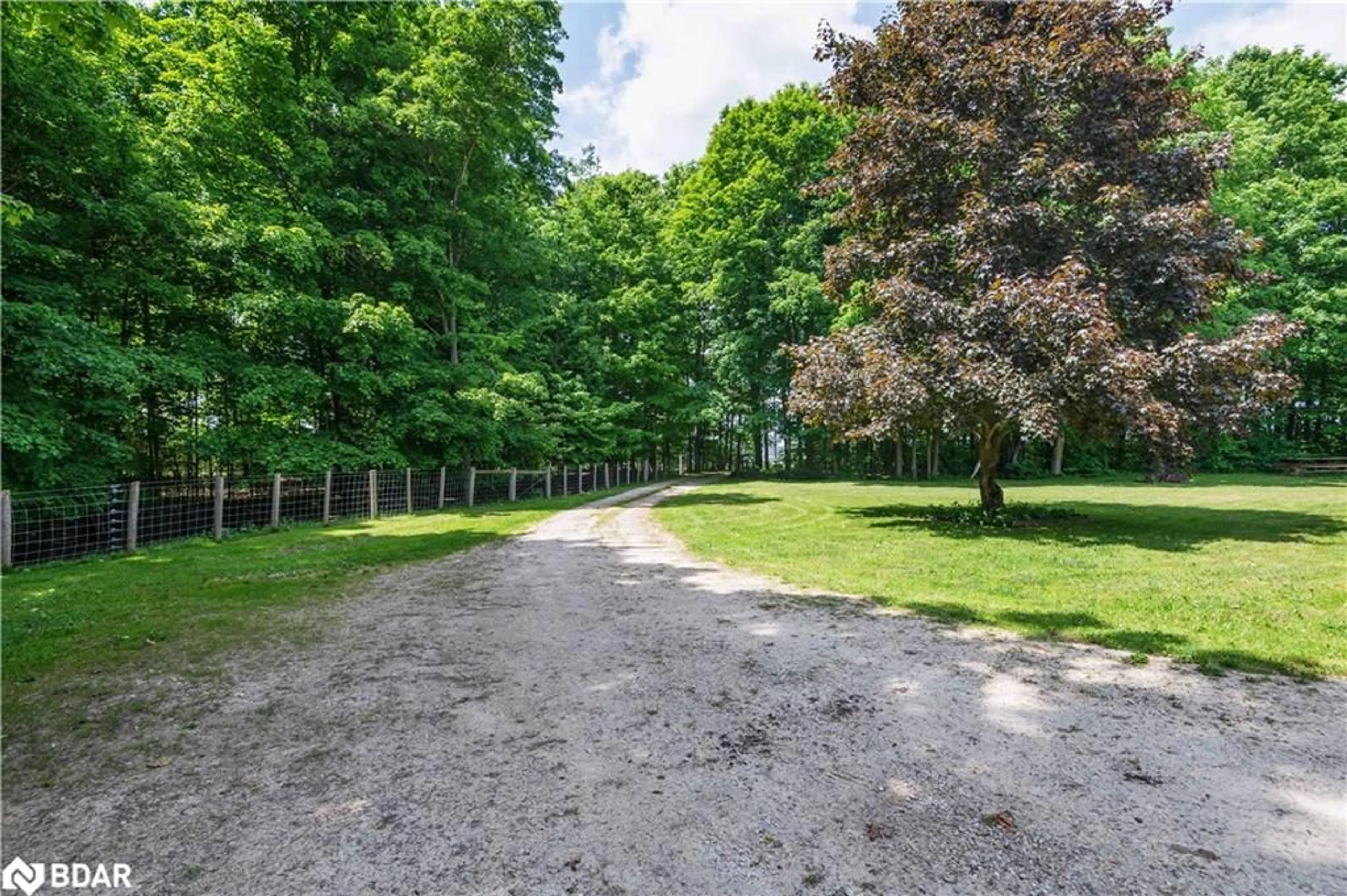 Patio, the fenced backyard for 346244 4th Concession B, Flesherton Ontario N0C 1E0