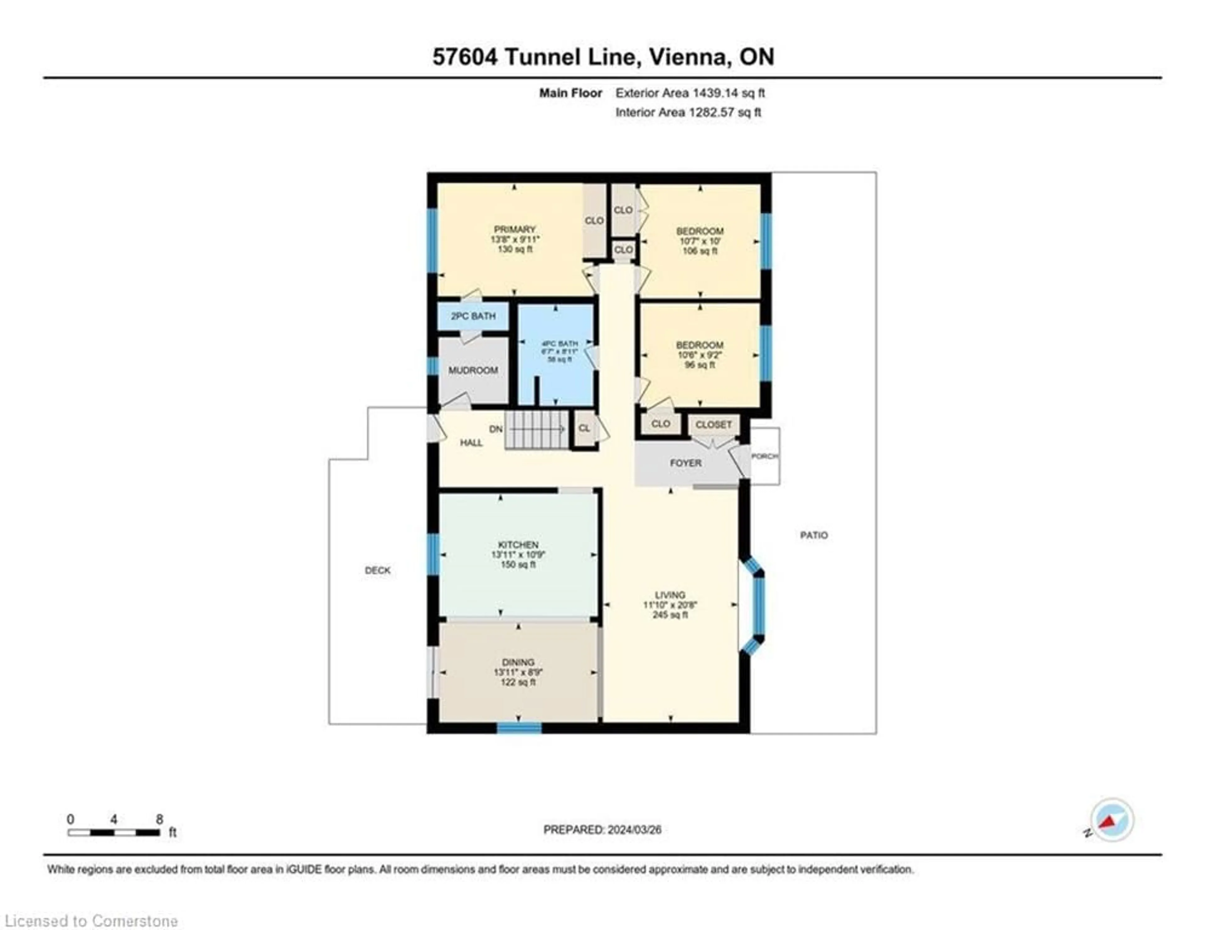 Floor plan for 57604 Tunnel Line, Vienna Ontario N0J 1Z0