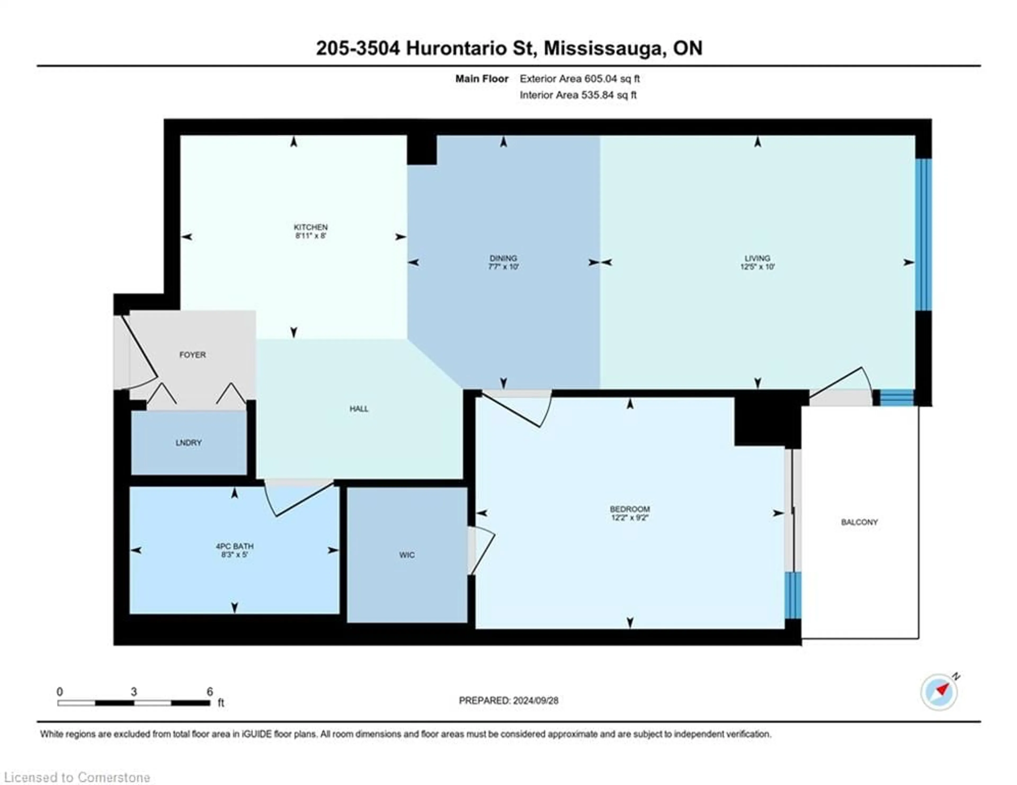 Floor plan for 3504 Hurontario St #205, Mississauga Ontario L5B 0B9