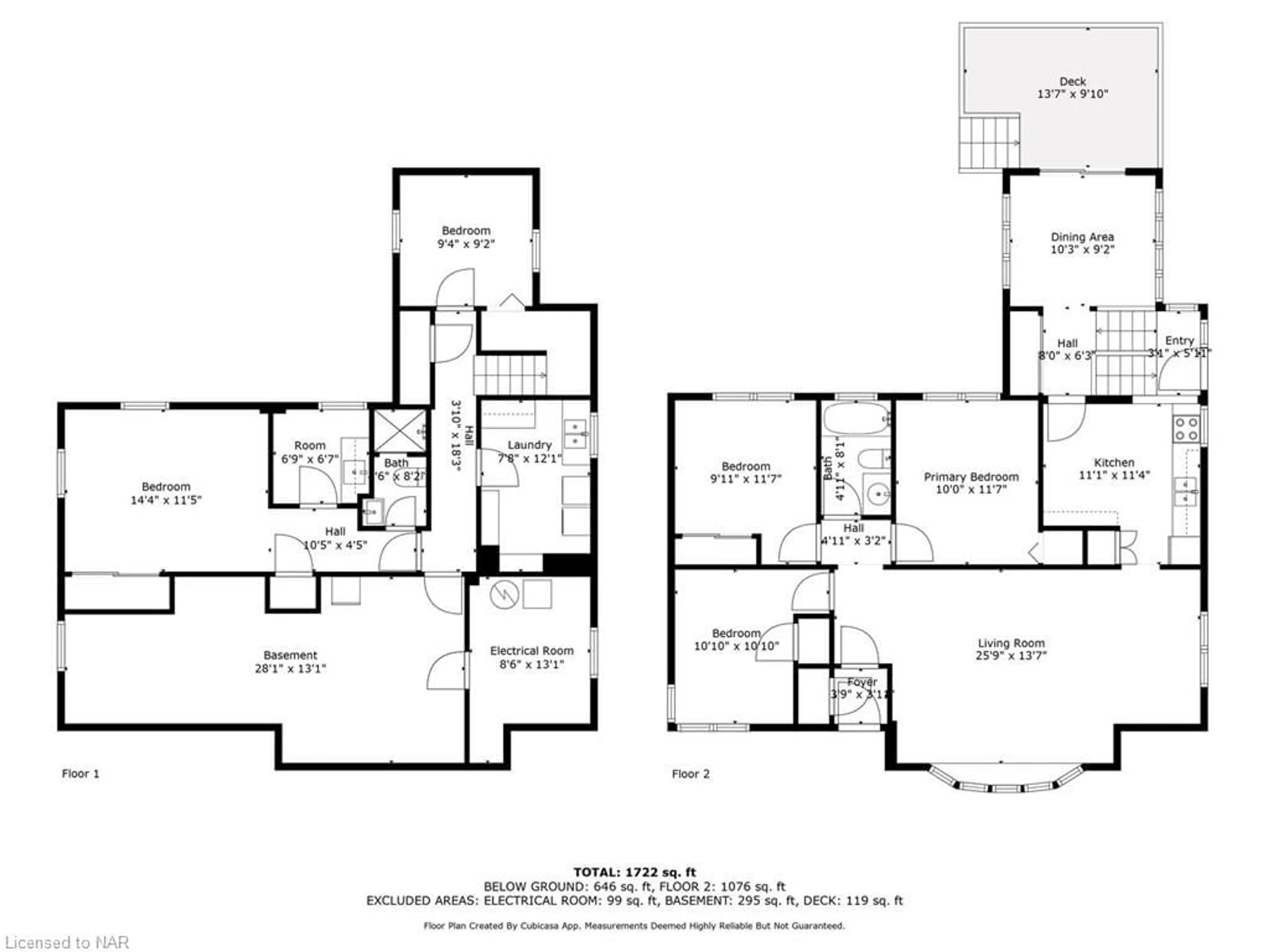 Floor plan for 1503 Blanefield Rd, Mississauga Ontario L5G 4H3