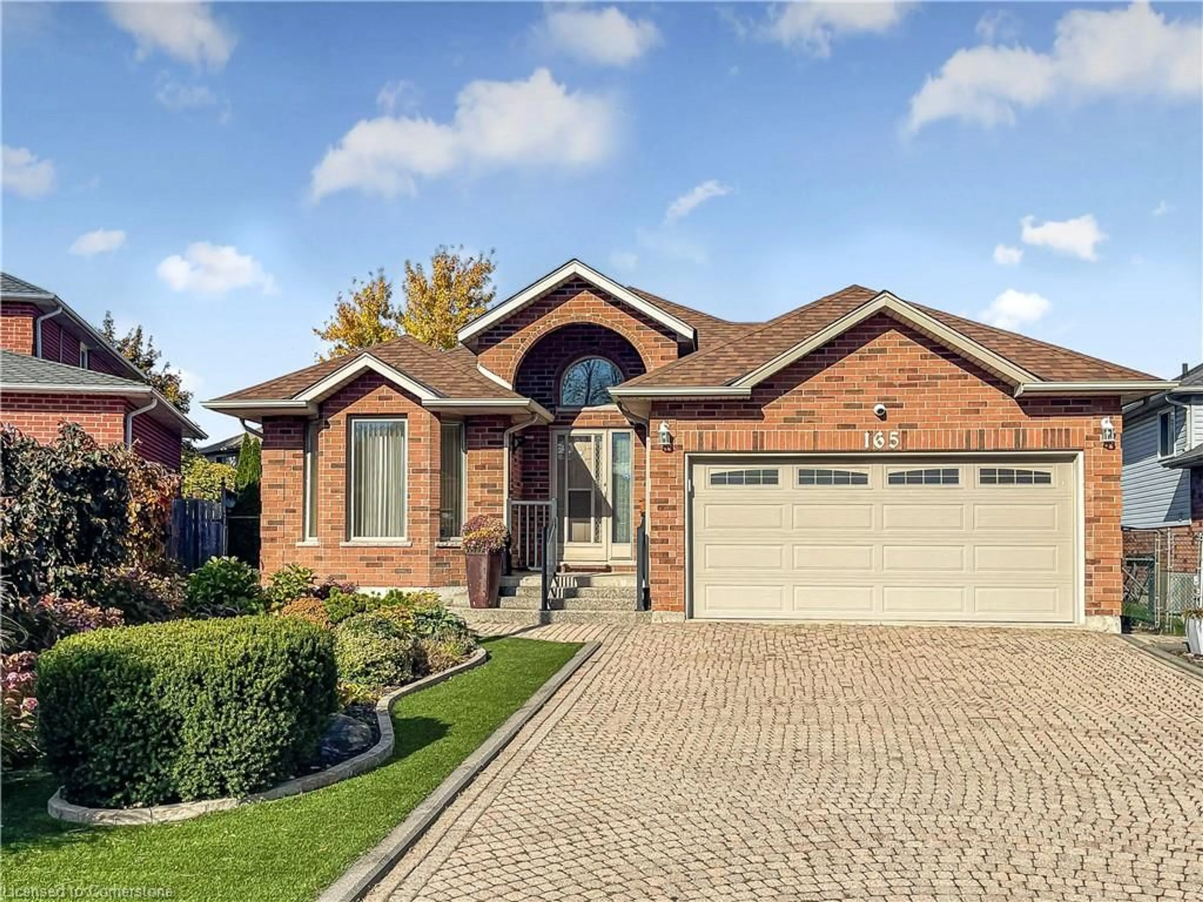 Home with brick exterior material for 165 Gagliano Dr, Hamilton Ontario L8W 3J8