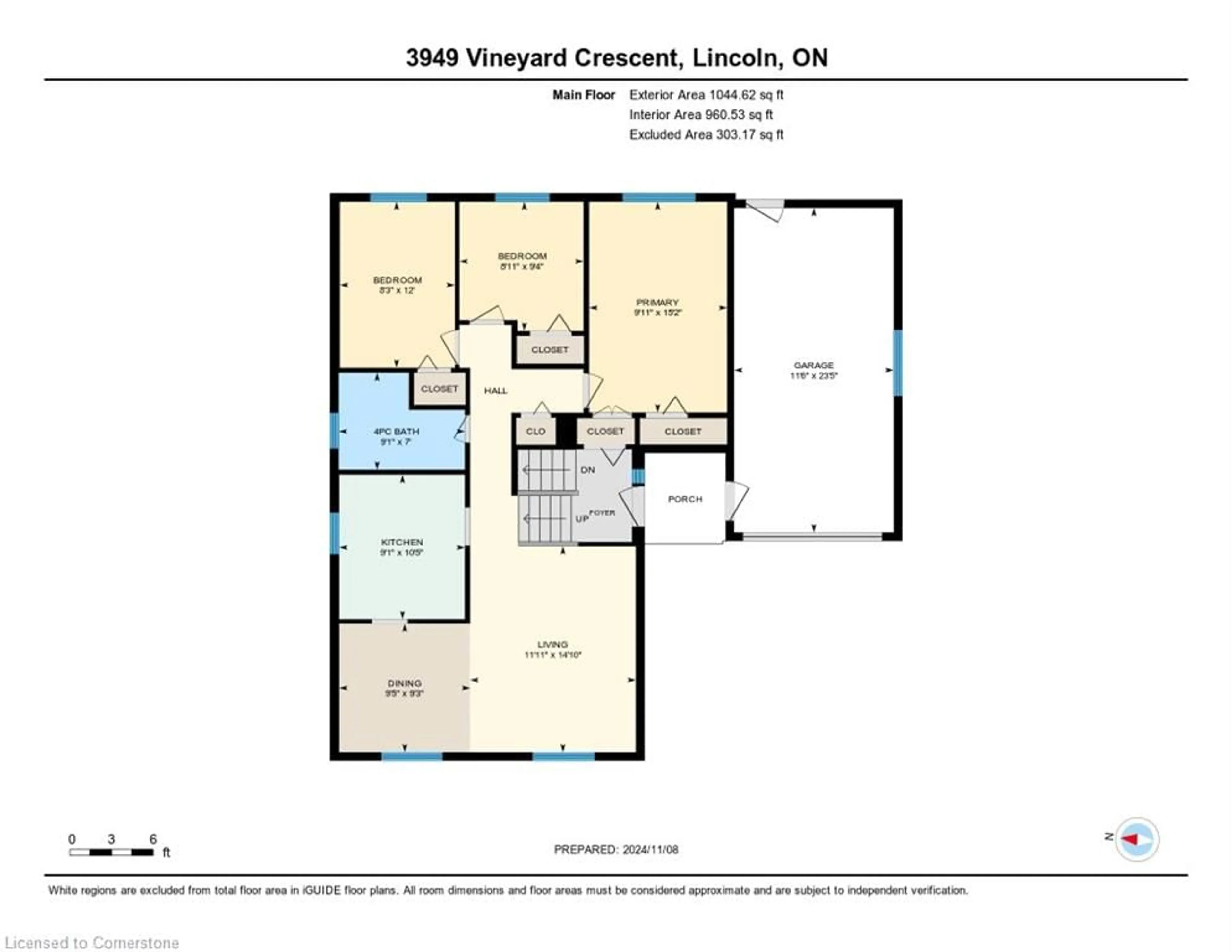 Floor plan for 3949 Vineyard Cres, Vineland Ontario L0R 2C0