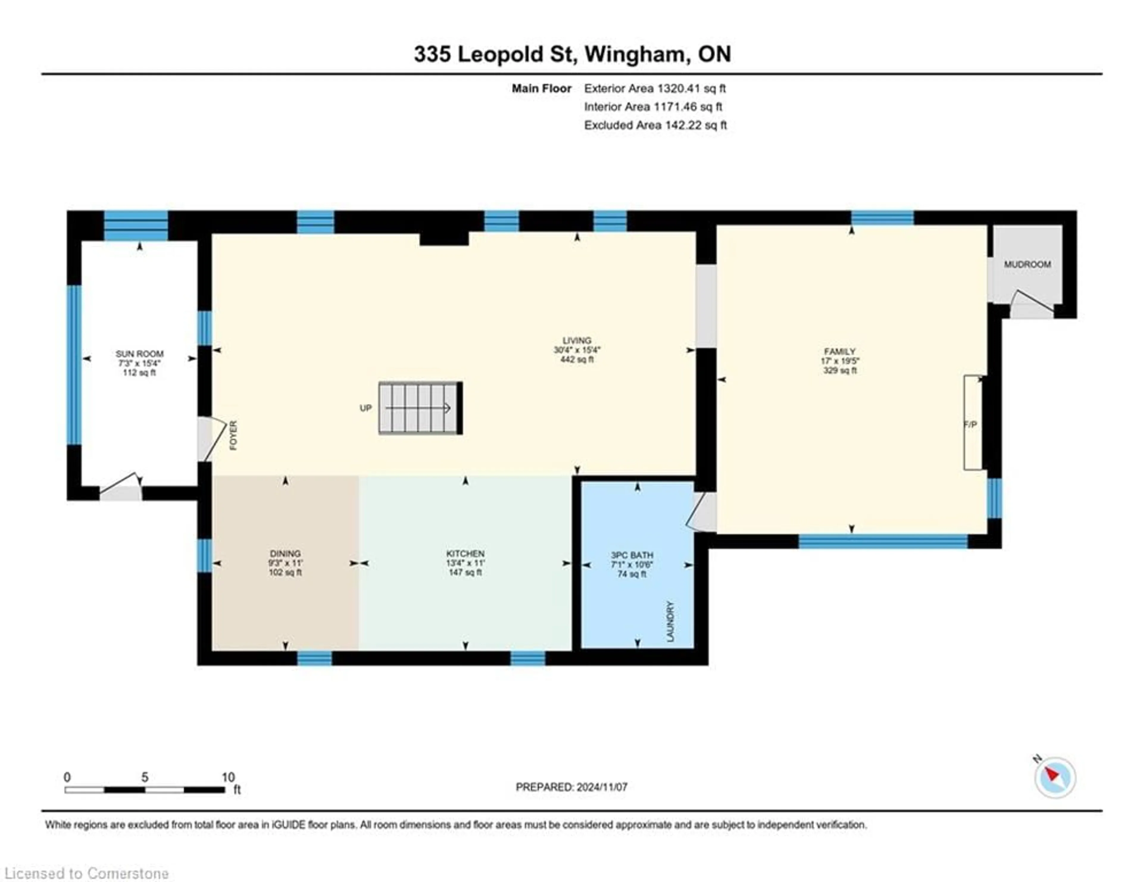 Floor plan for 335 Leopold St, Wingham Ontario N0G 2W0