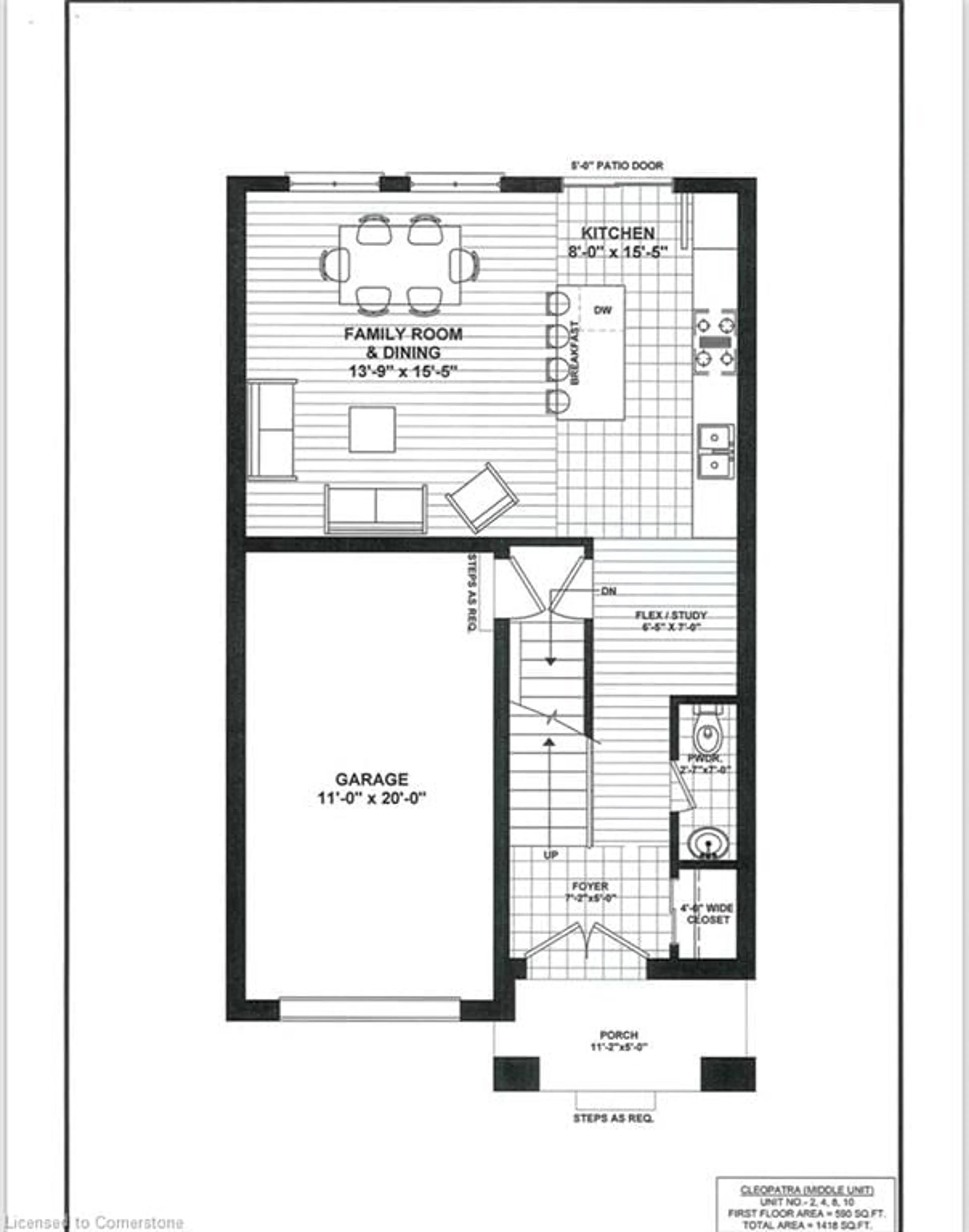 Floor plan for 9 Renfrew Trail #2, Welland Ontario L3C 0K2