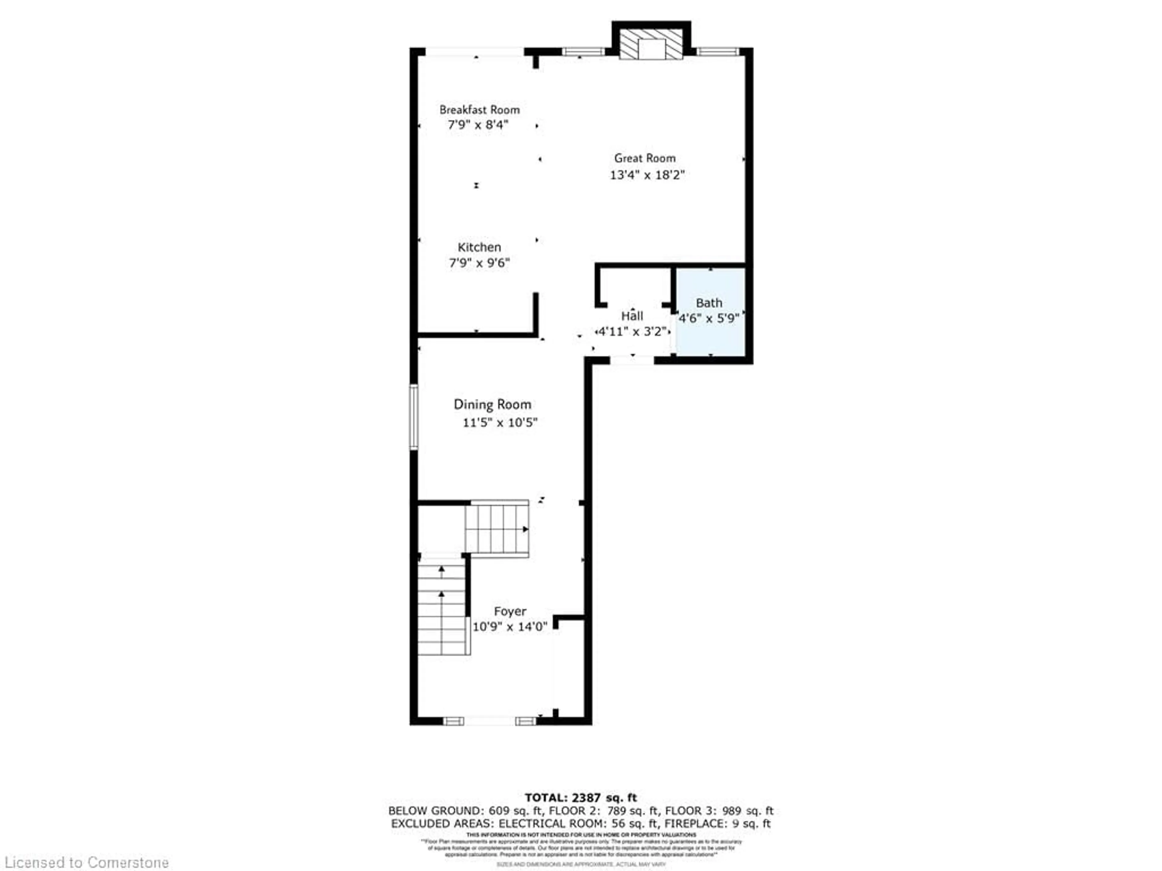 Floor plan for 1519 Farmstead Dr, Milton Ontario L9E 0A7