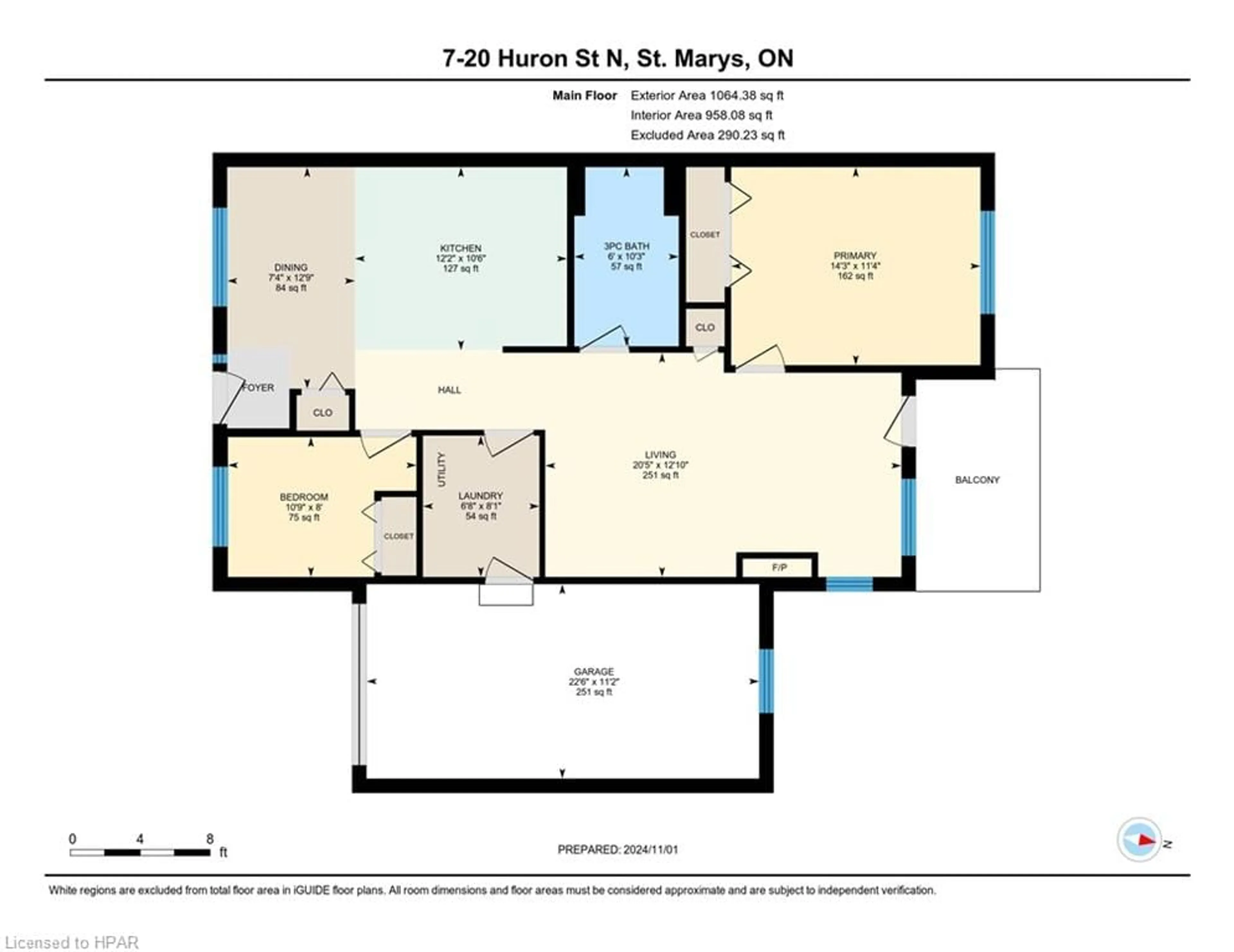 Floor plan for 20 Huron St #7, St. Marys Ontario N4X 1C5