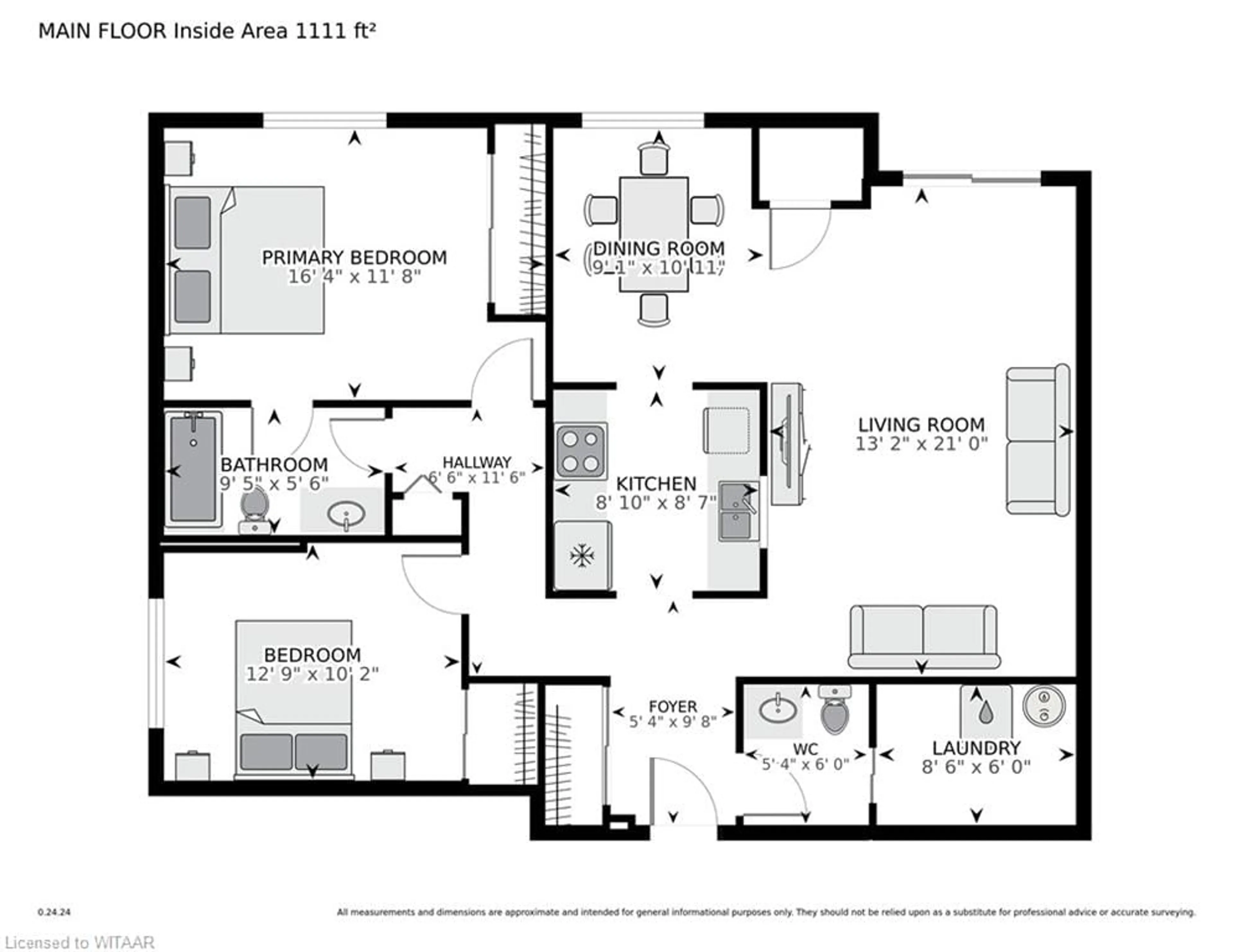 Floor plan for 46 Canterbury Street #109, Ingersoll Ontario N5C 1C4