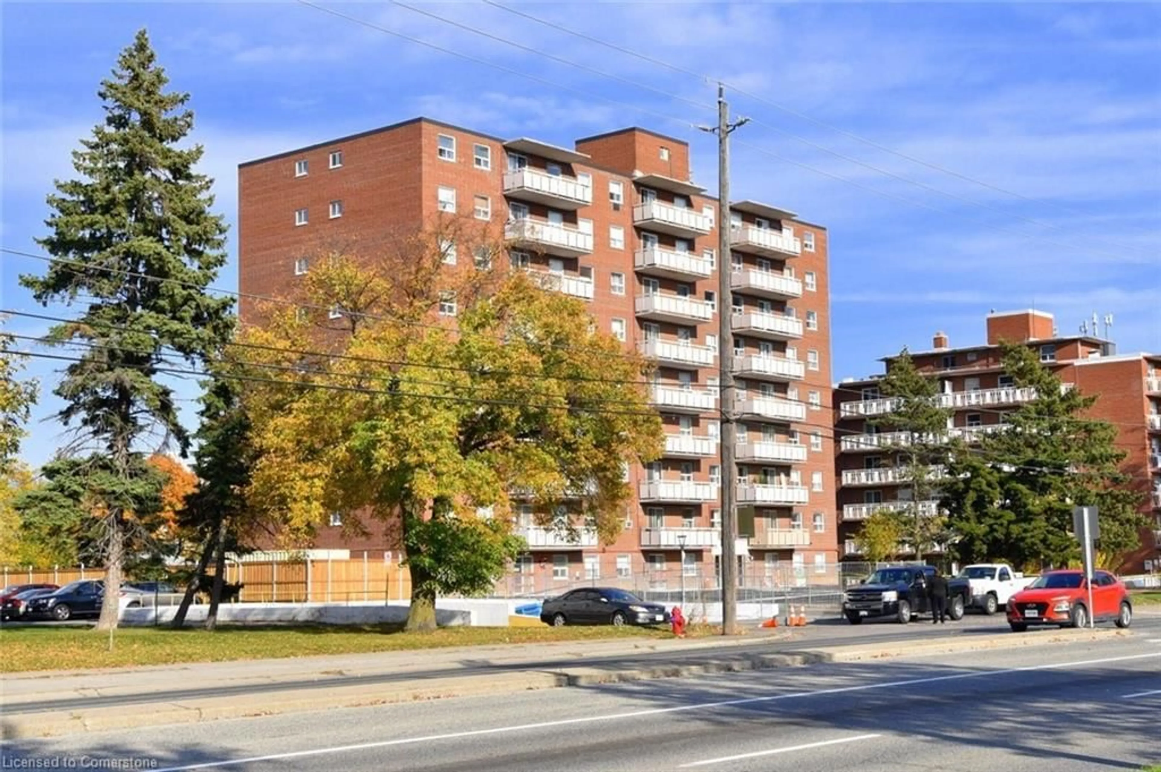 A pic from exterior of the house or condo, the street view for 851 Queenston Rd #408, Stoney Creek Ontario L8G 1B4