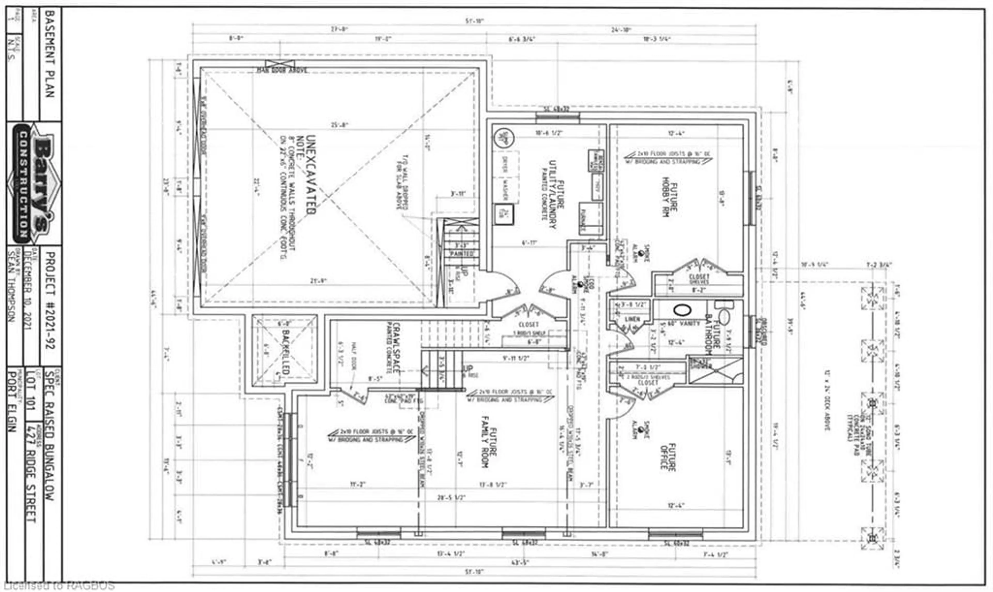 Floor plan for 427 Ridge St, Port Elgin Ontario N0H 2C3