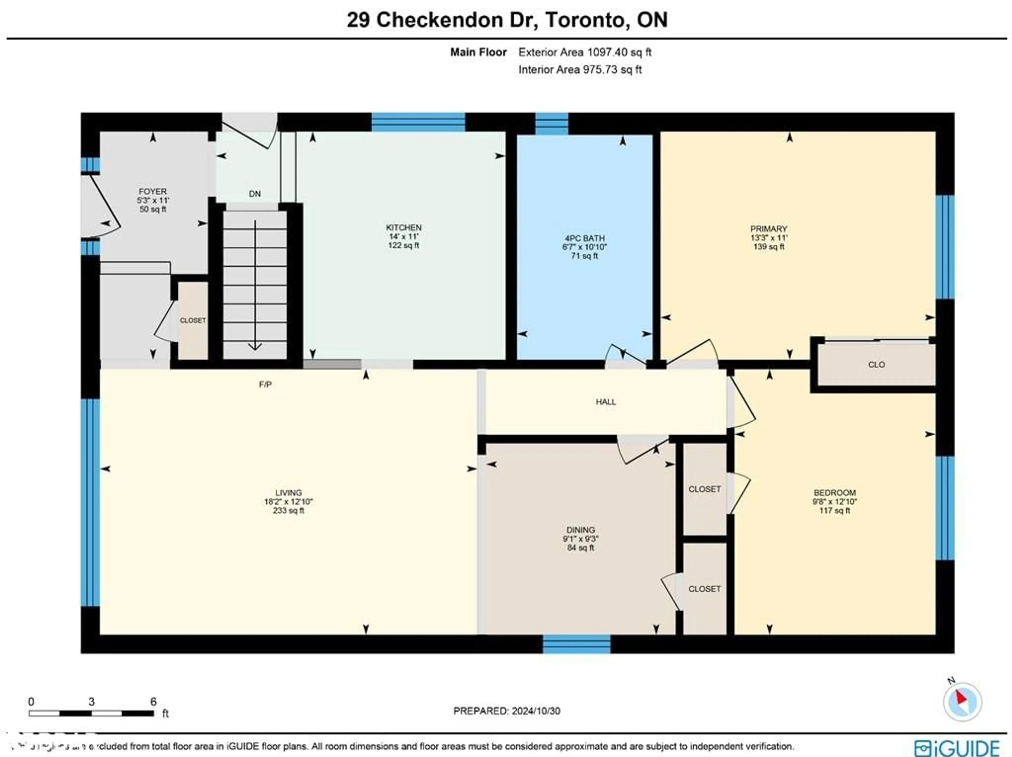 Floor plan for 29 Checkendon Dr, Etobicoke Ontario M9W 2Y8