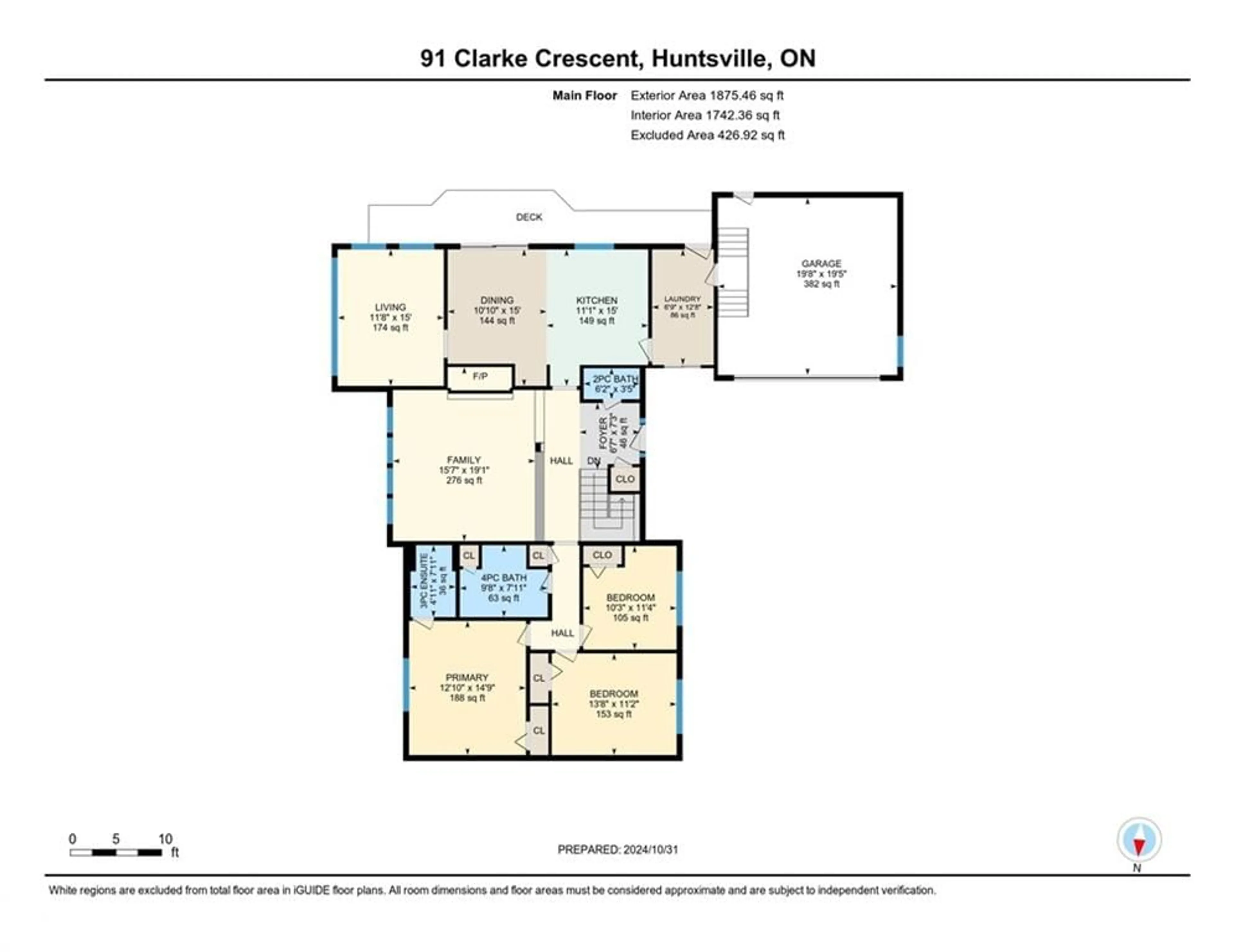 Floor plan for 91 Clarke Cres, Port Sydney Ontario P0B 1L0