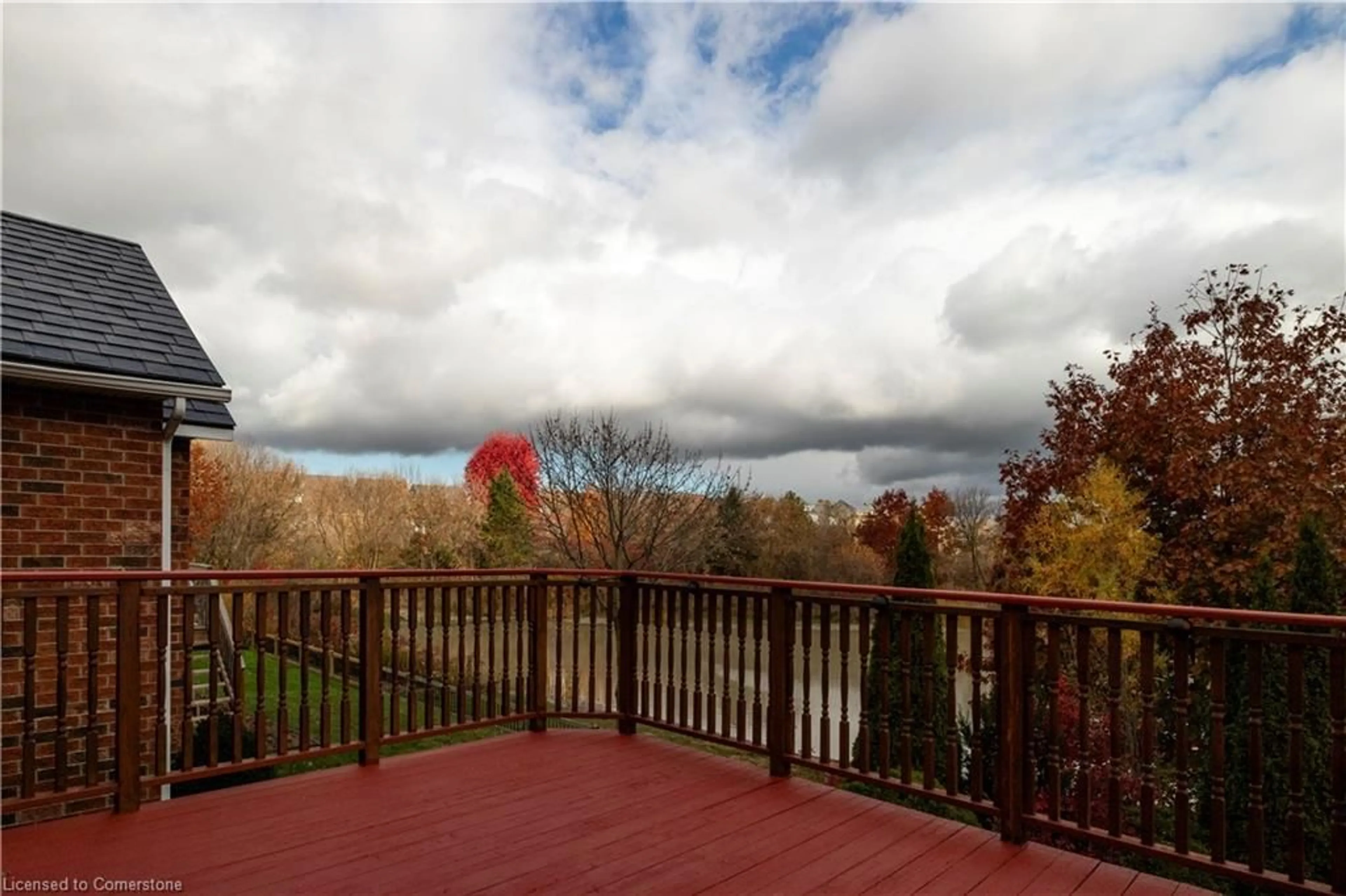 Patio, the fenced backyard for 692 Salzburg Dr, Waterloo Ontario N2V 2N8