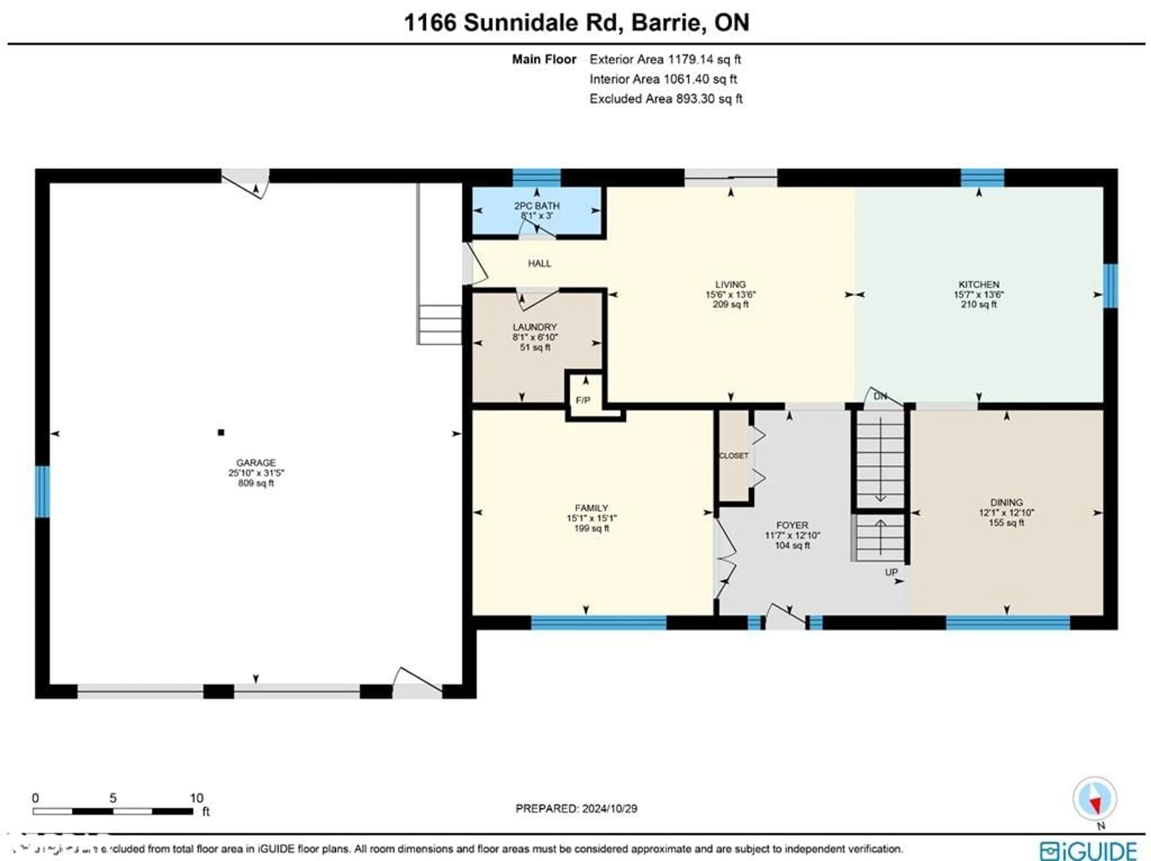 Floor plan for 1166 Sunnidale Rd, Springwater Ontario L4M 4S4