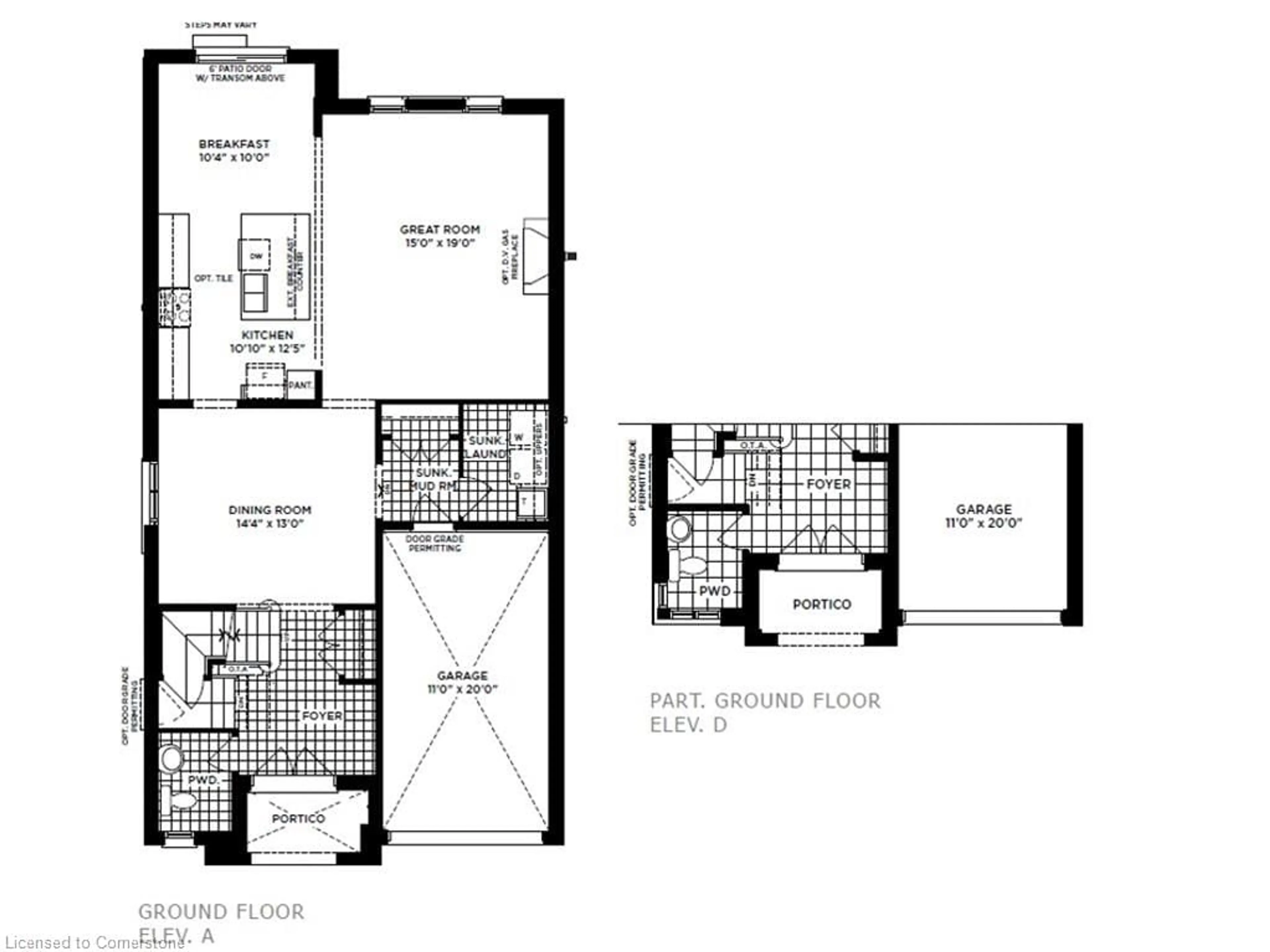 Floor plan for 518 Markay Common, Burlington Ontario L7S 0A6