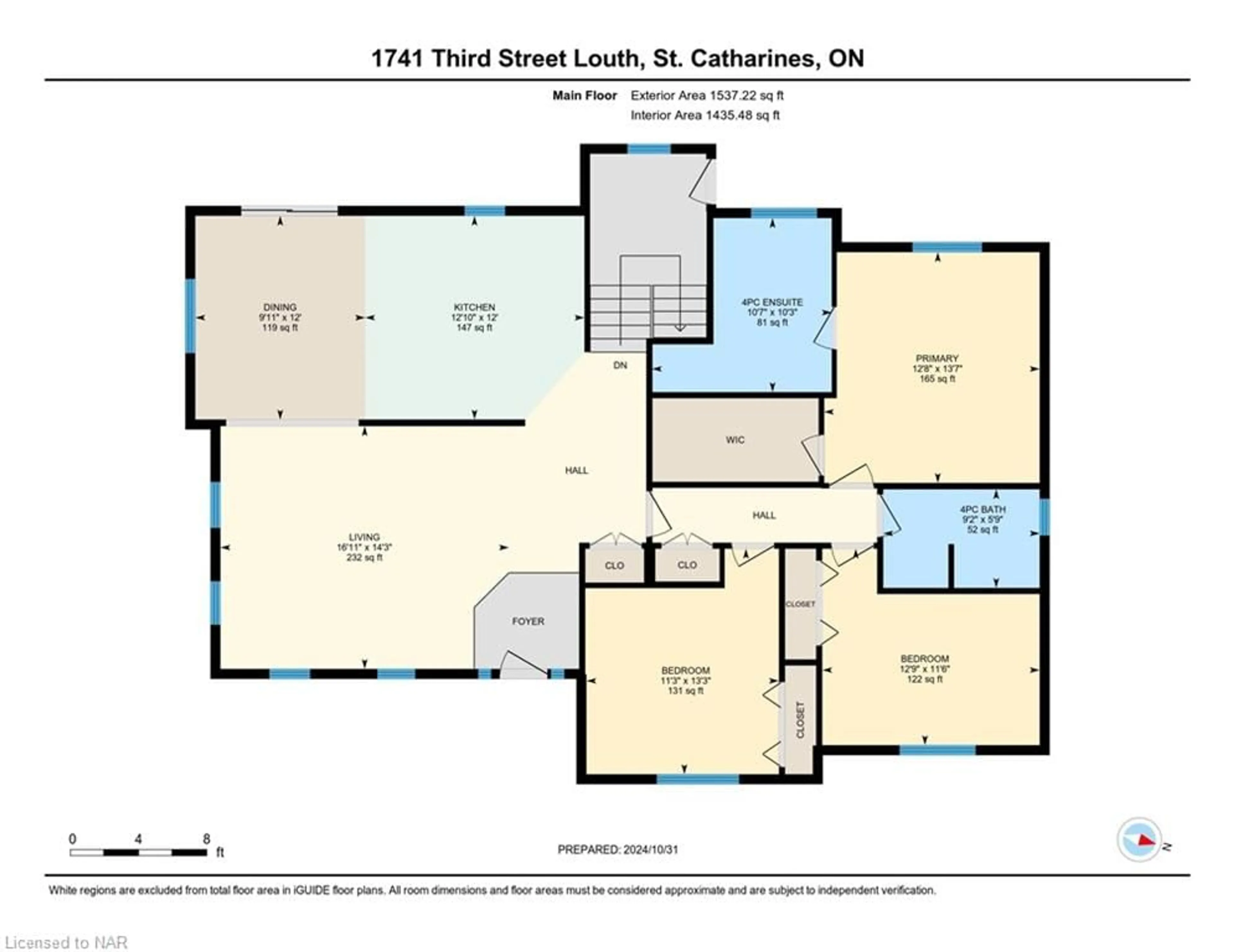 Floor plan for 1741 Third St, St. Catharines Ontario L2R 6P9