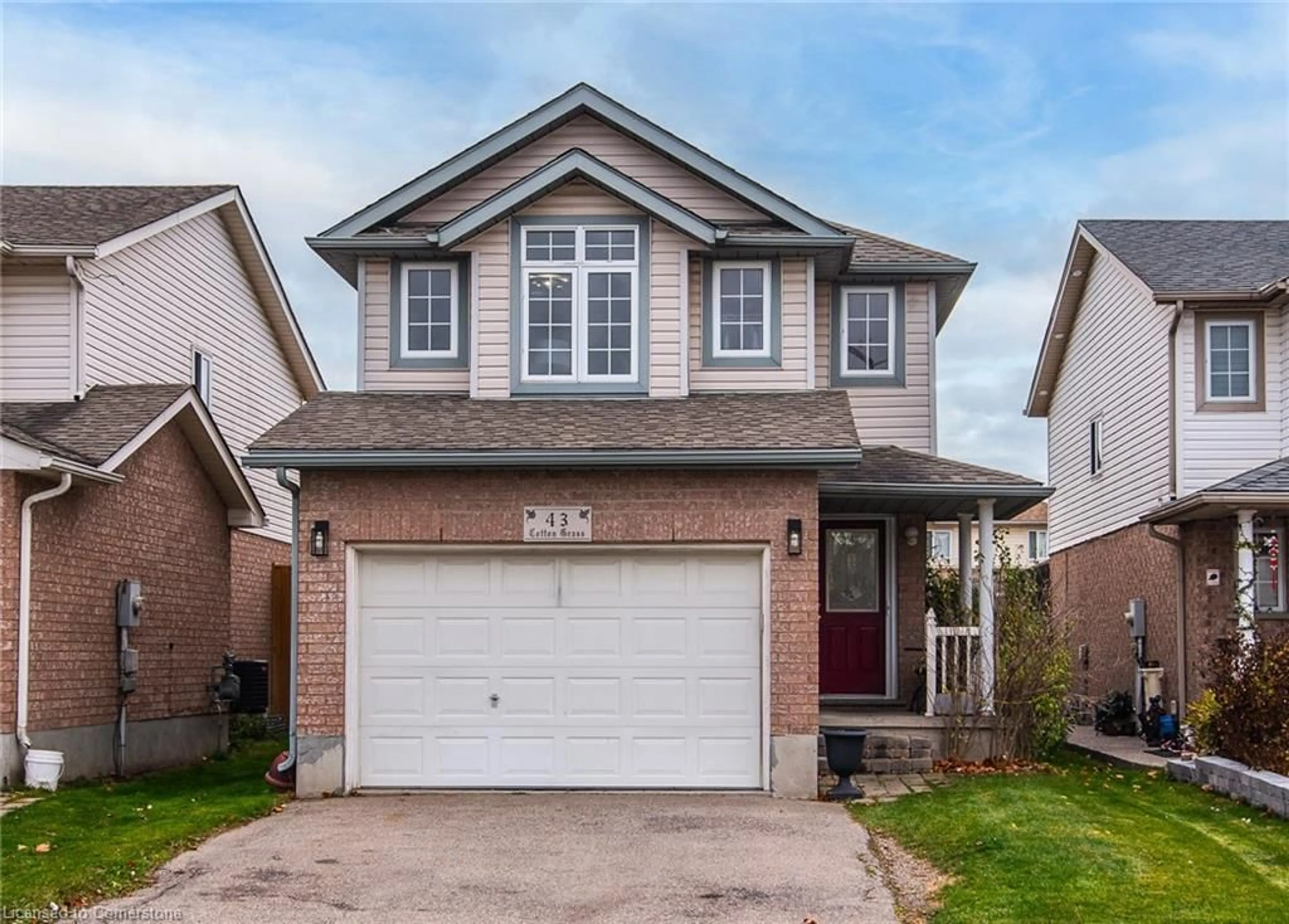 Frontside or backside of a home, cottage for 43 Cotton Grass St, Kitchener Ontario N2E 3T7