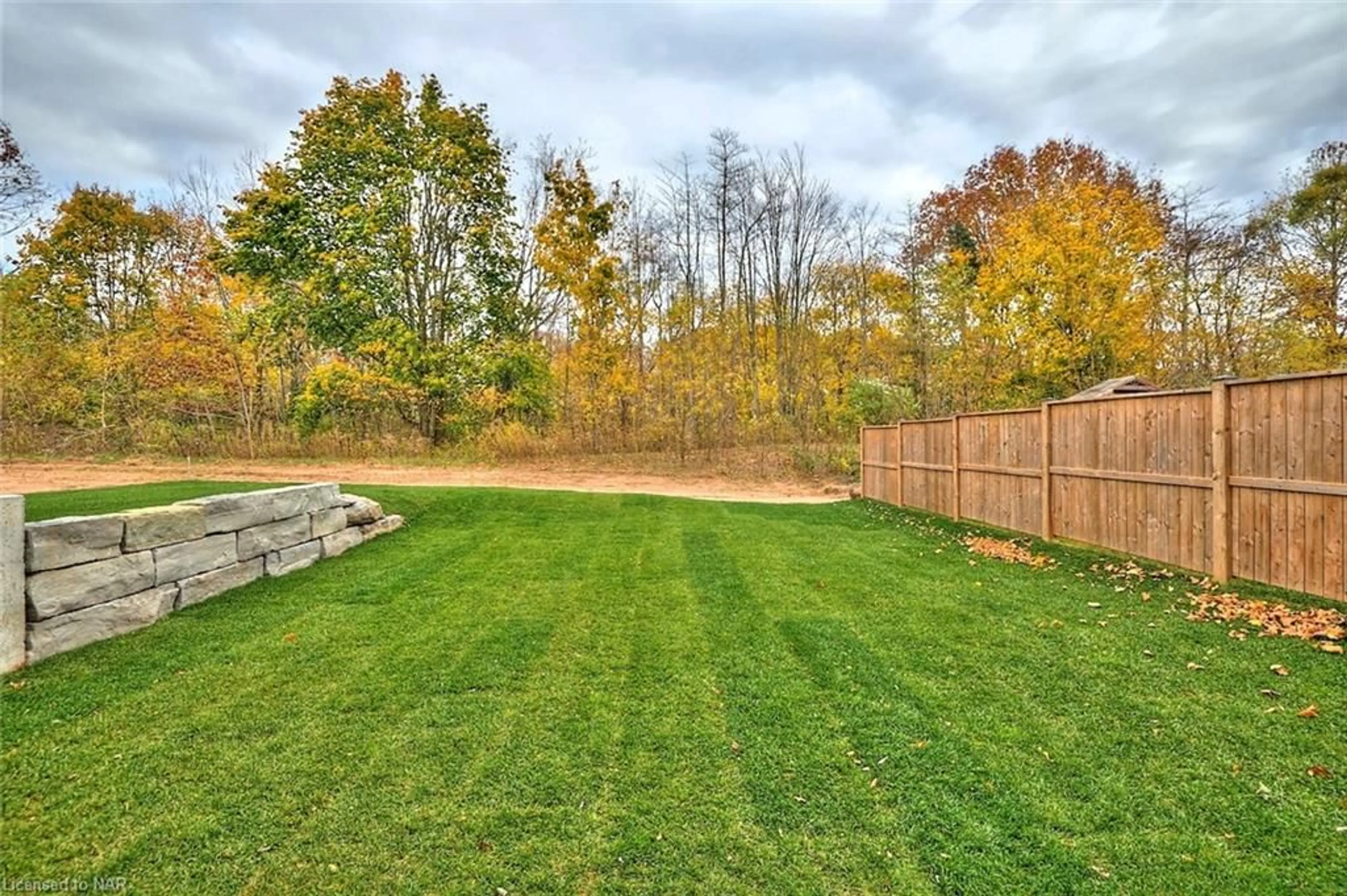 Patio, the fenced backyard for 1125 Balfour St, Fenwick Ontario L0S 1C0