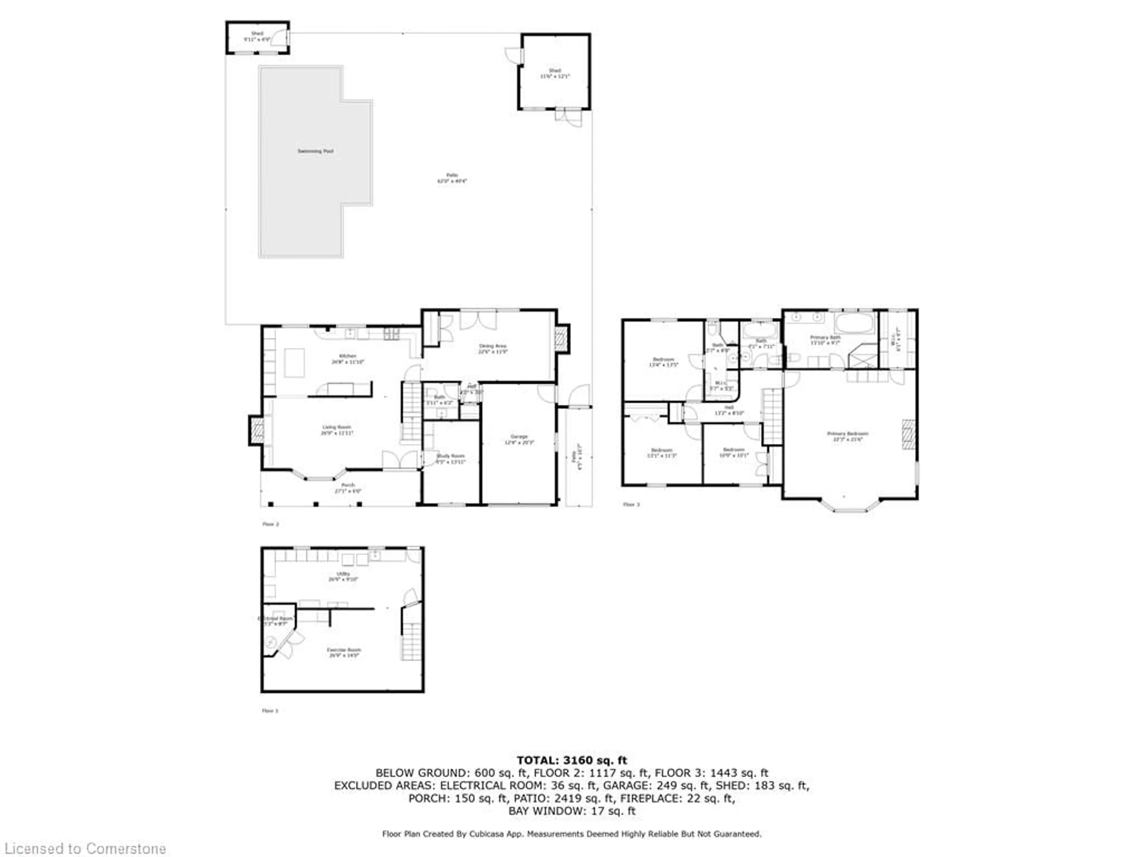 Floor plan for 4195 Spruce Ave, Burlington Ontario L7L 1L1