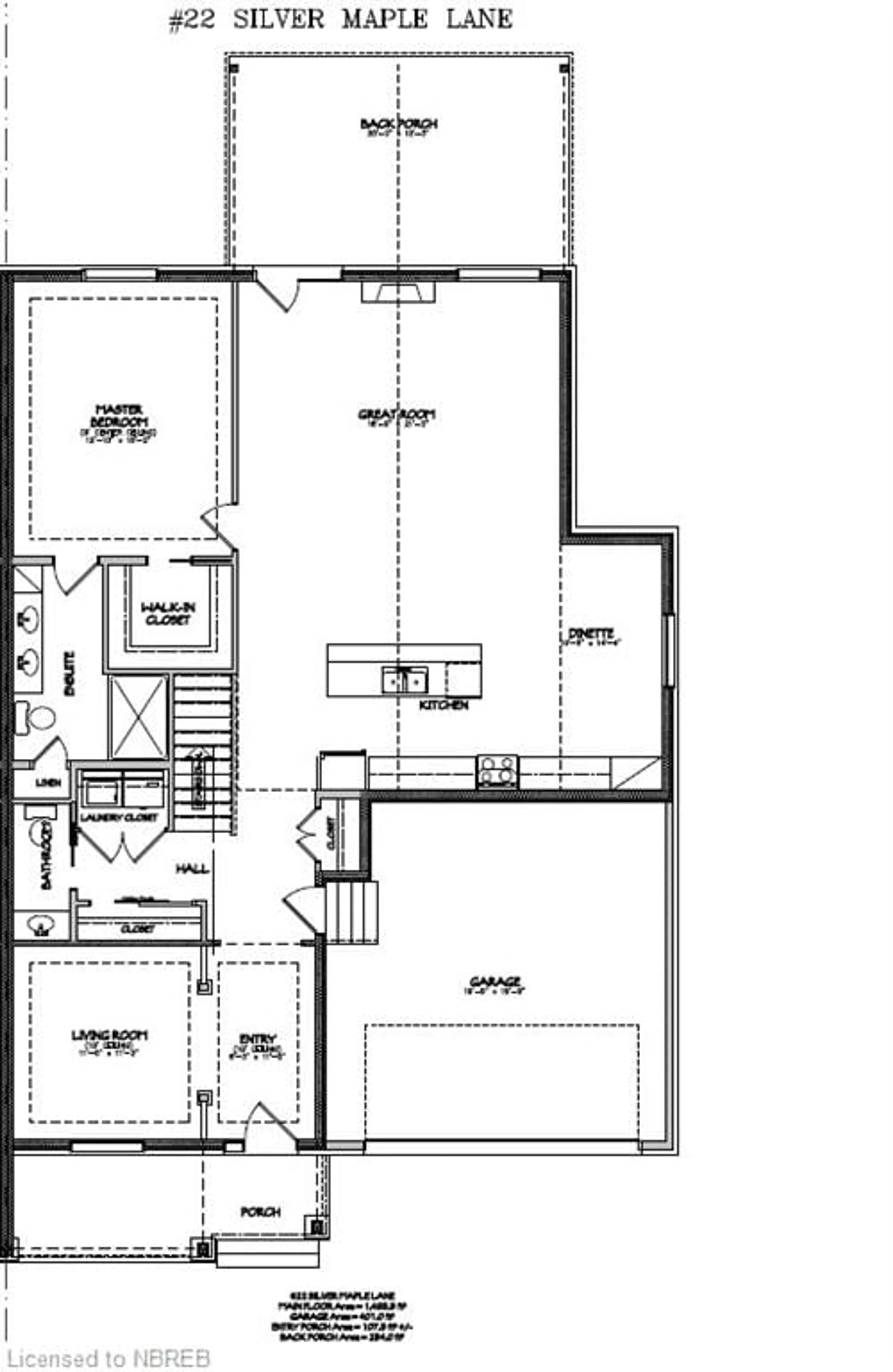 Floor plan for 22 Silver Maple Lane, North Bay Ontario P1C 0B5