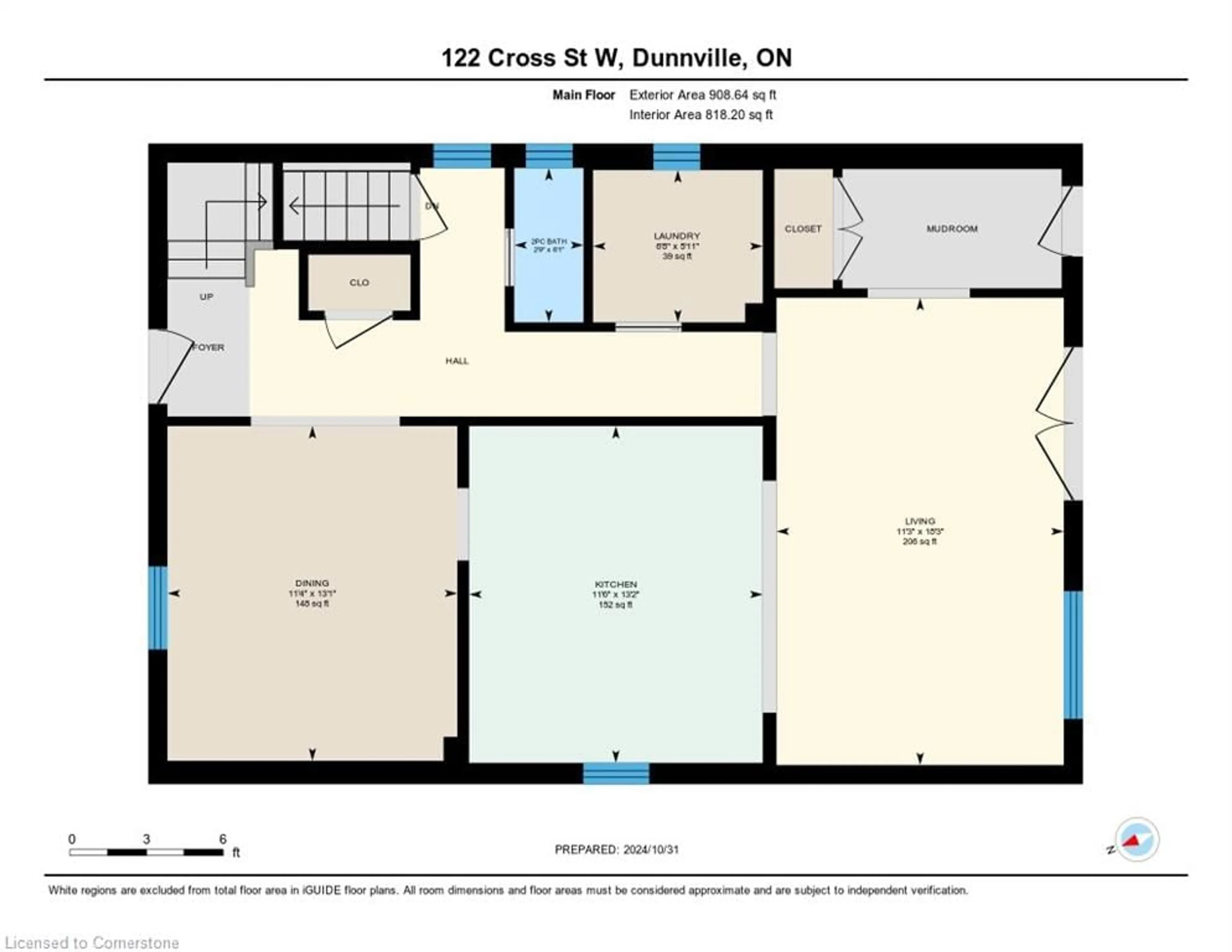 Floor plan for 122 Cross St, Dunnville Ontario N1A 1N2