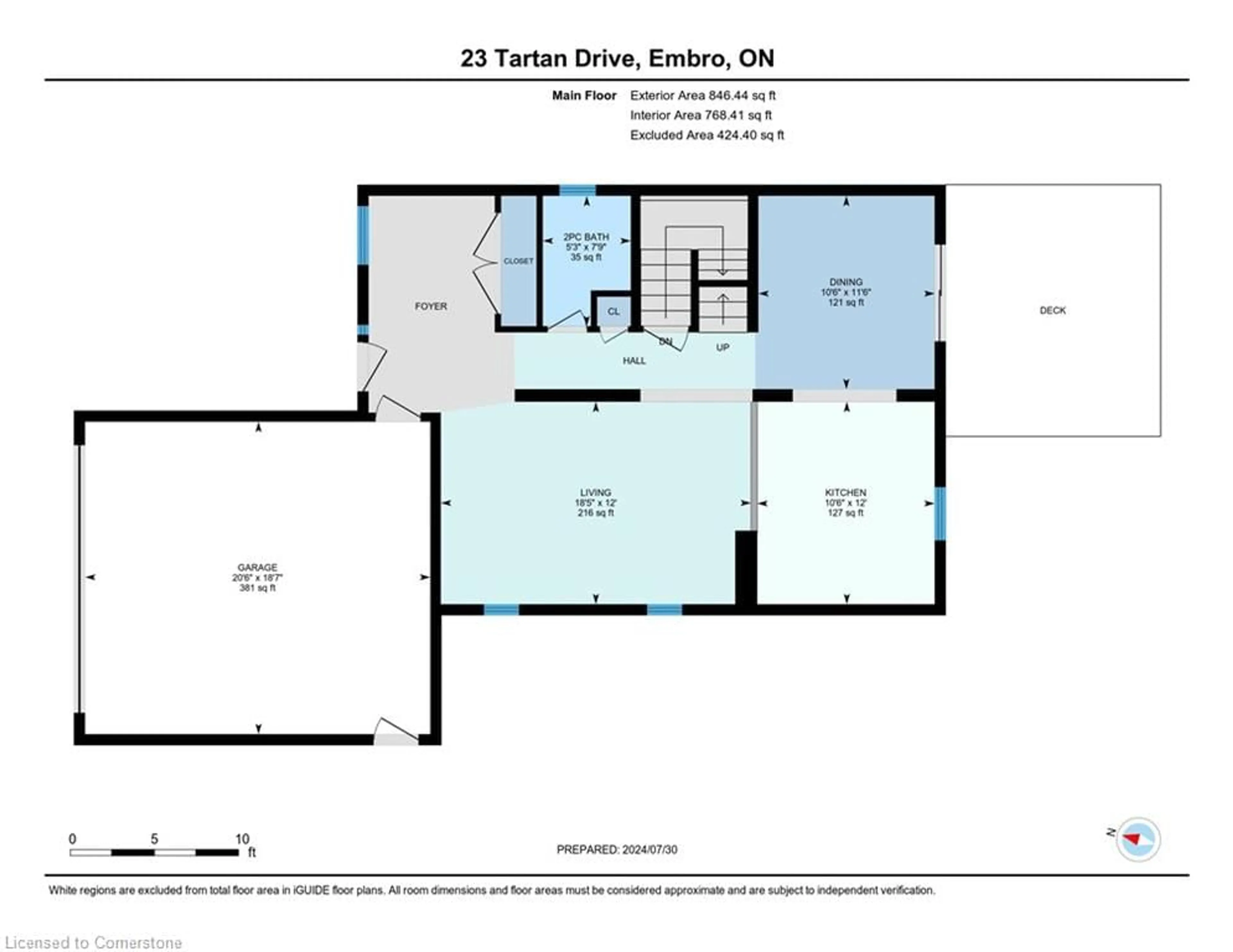 Floor plan for 23 Tartan Dr, Embro Ontario N0J 1J0