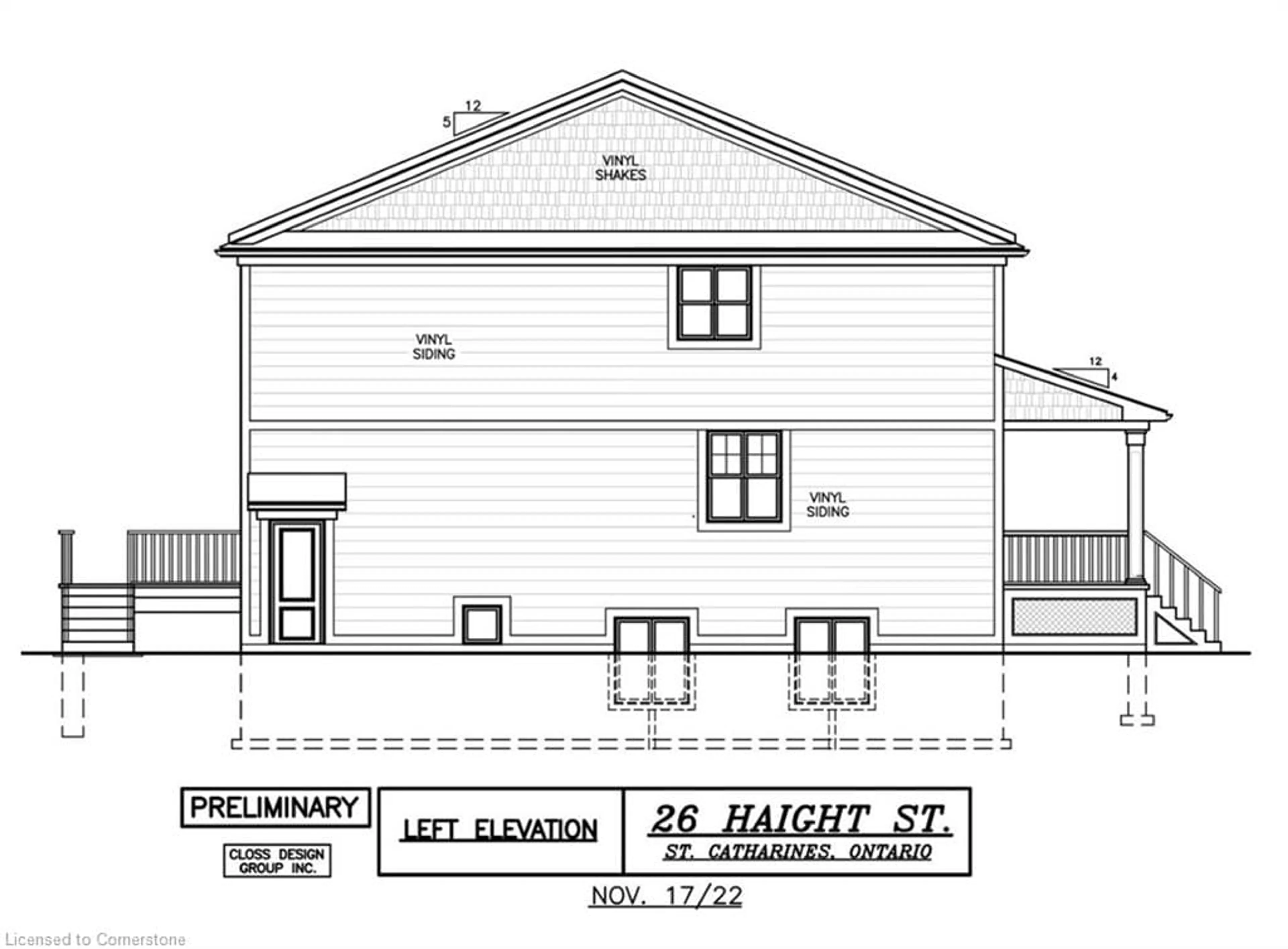 Frontside or backside of a home, the front or back of building for 26A Haight St, St. Catharines Ontario L2P 2M1