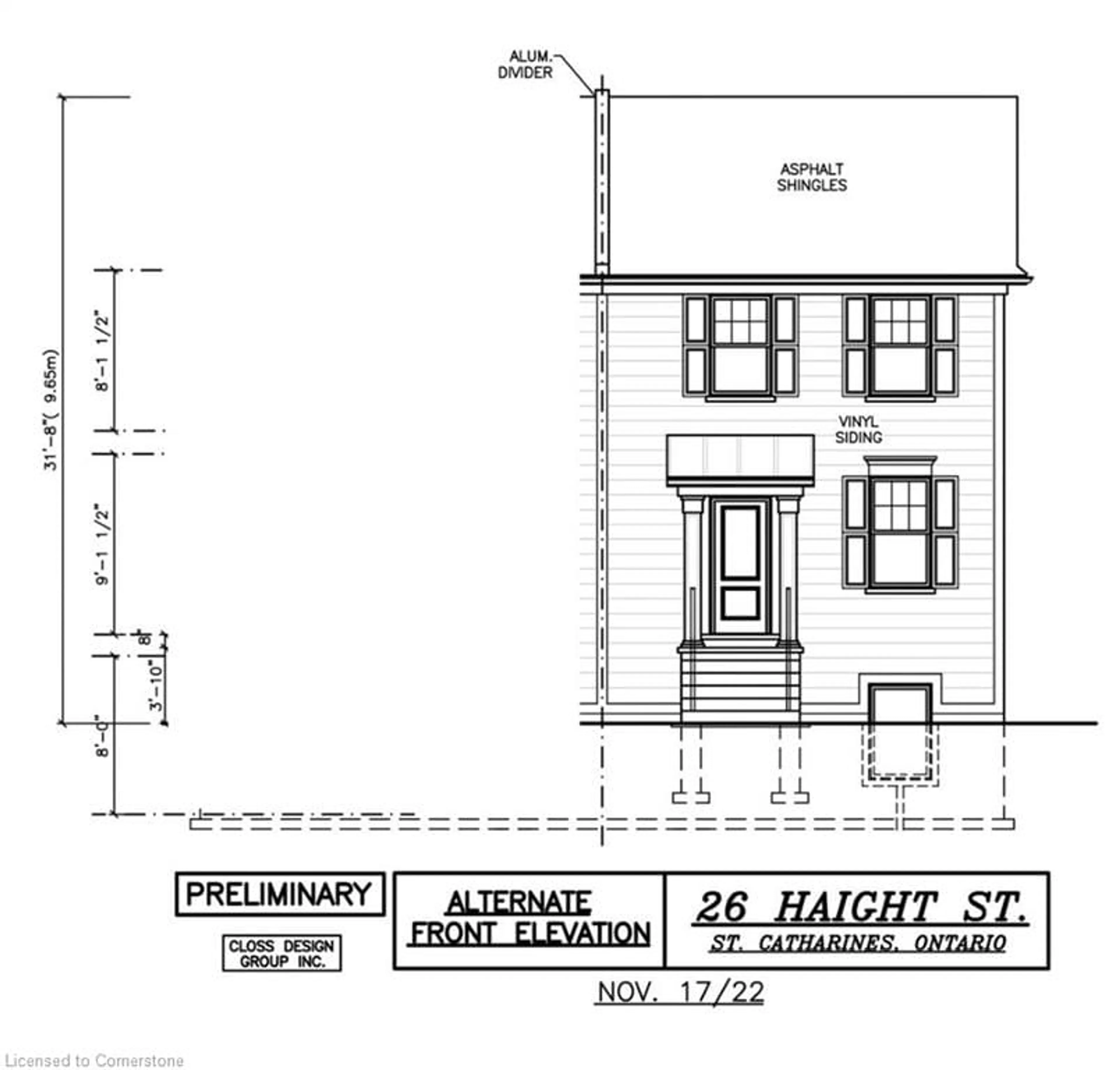 Floor plan for 26B Haight St, St. Catharines Ontario L2P 2M1