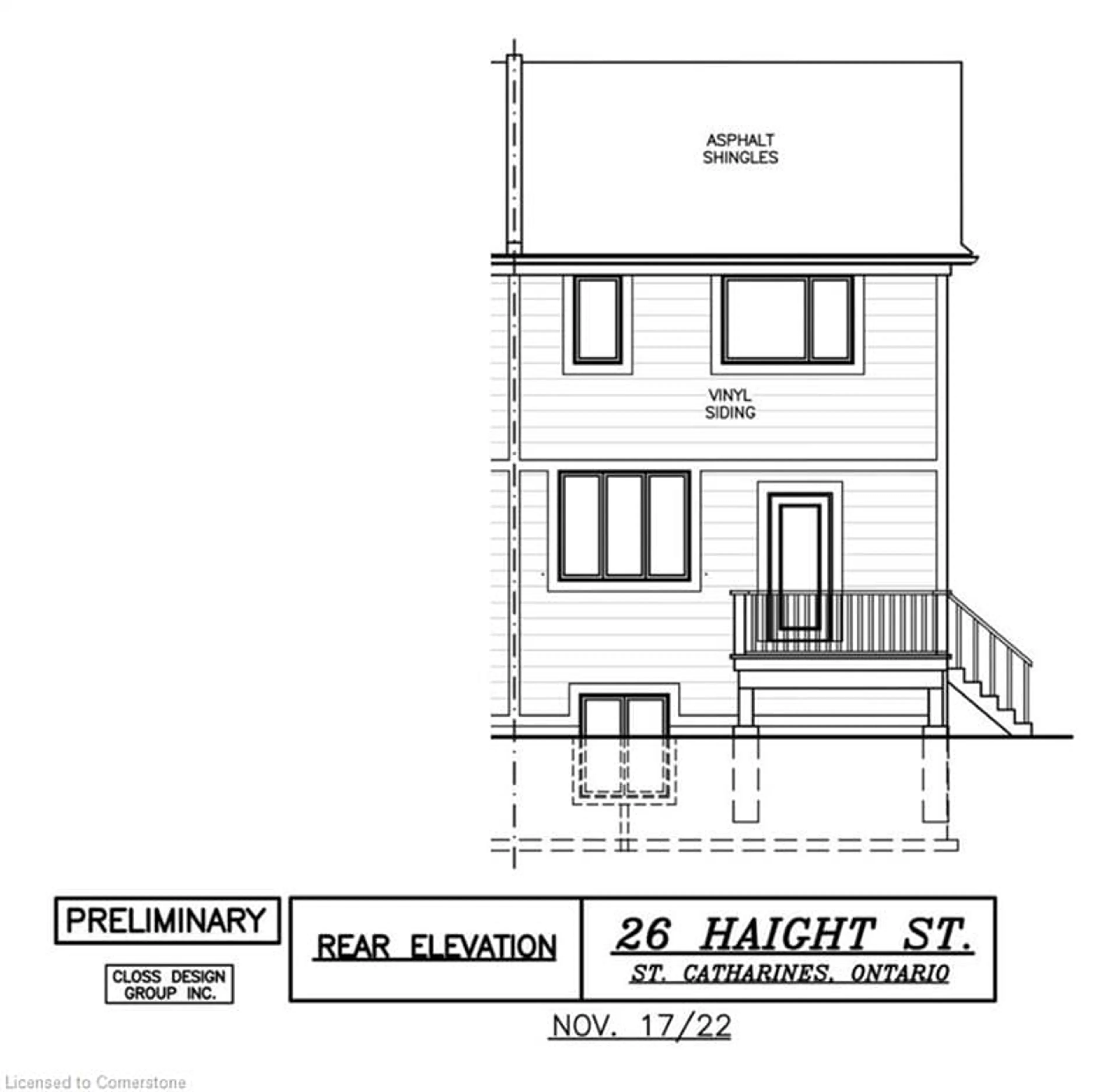 Floor plan for 26B Haight St, St. Catharines Ontario L2P 2M1