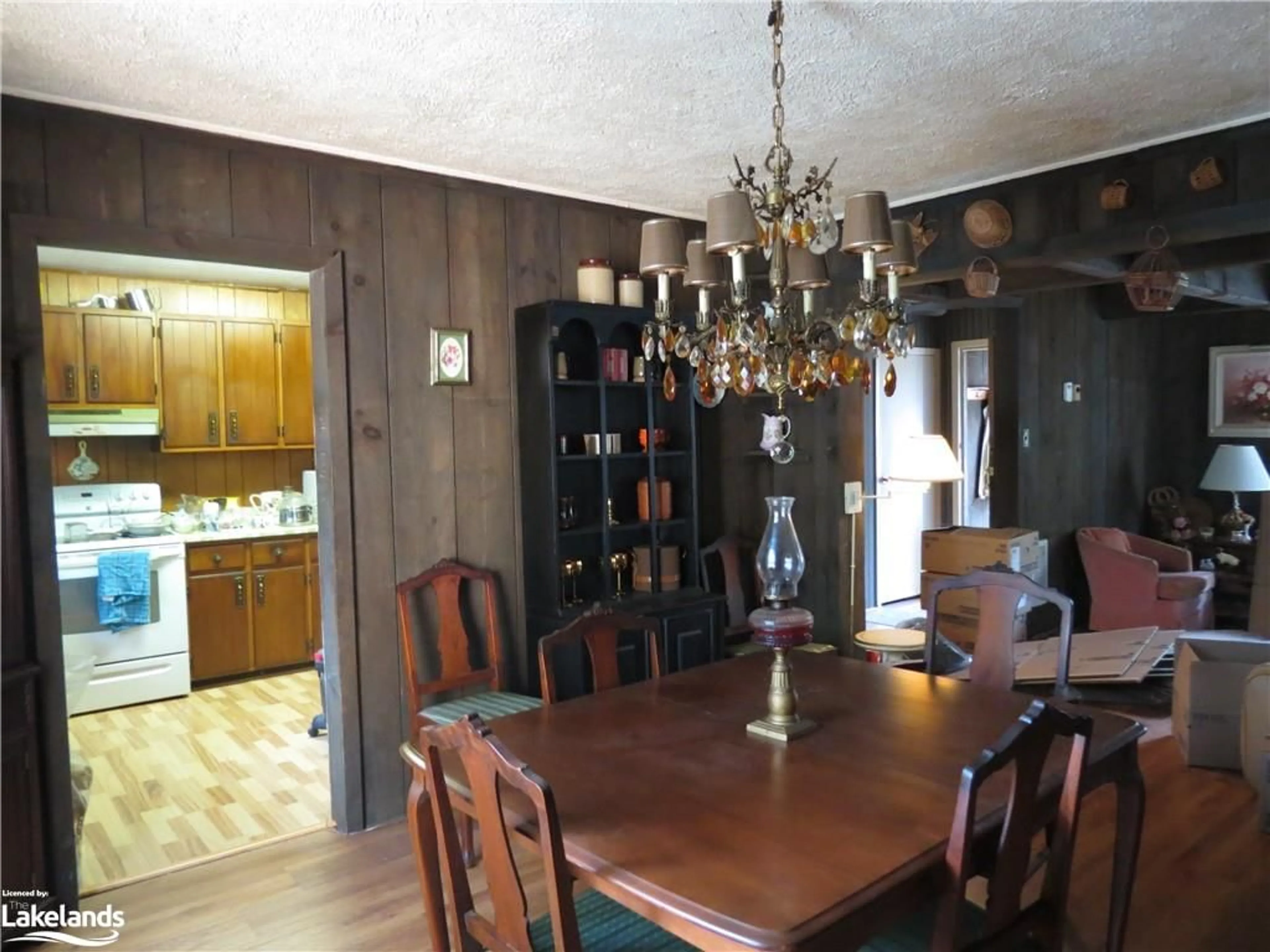 Dining room, wood floors, cottage for 86 Crego St, Kinmount Ontario K0M 1C0