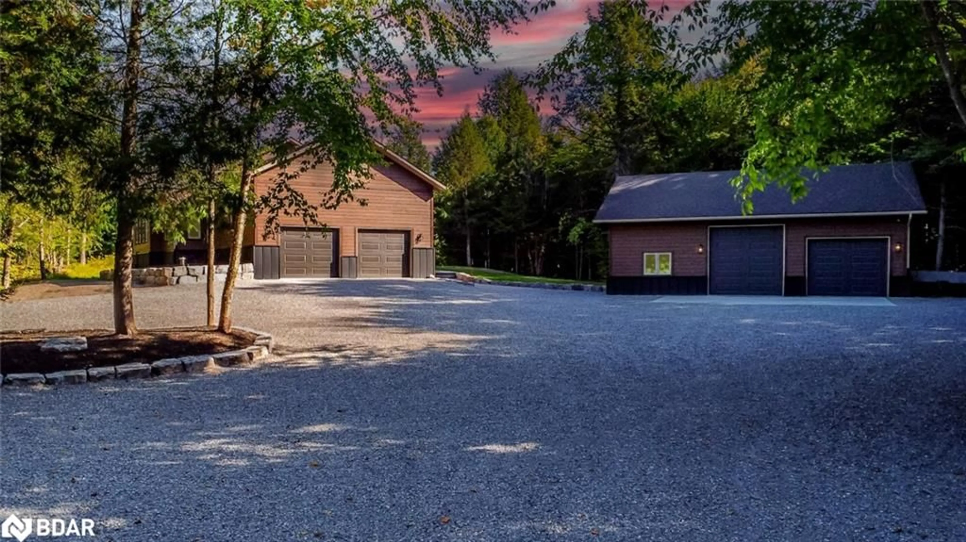 A pic from exterior of the house or condo, the fenced backyard for 4571 Aspdin Rd, Utterson Ontario P0B 1M0