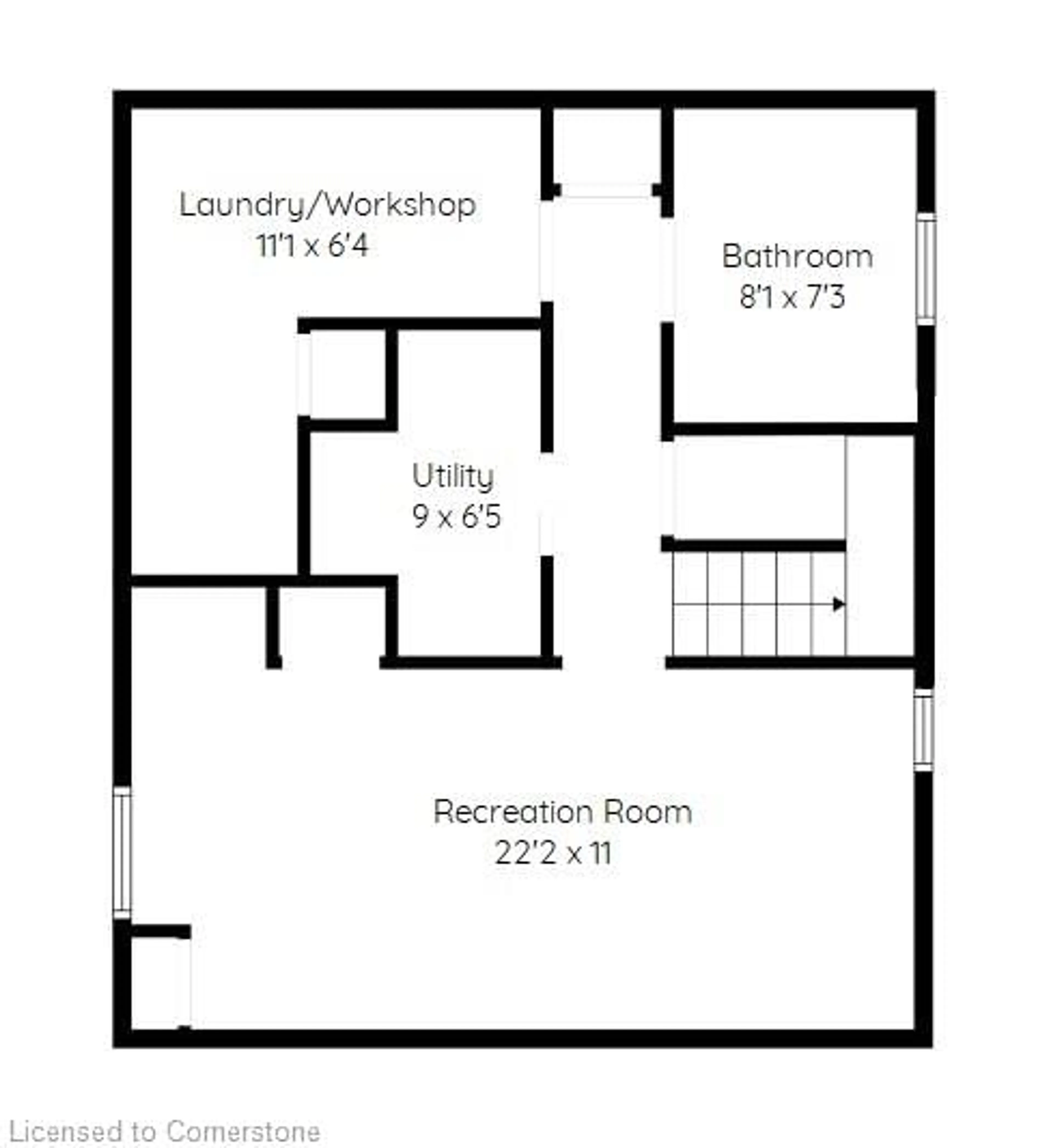 Floor plan for 590 Queensdale Ave, Hamilton Ontario L8V 1L3