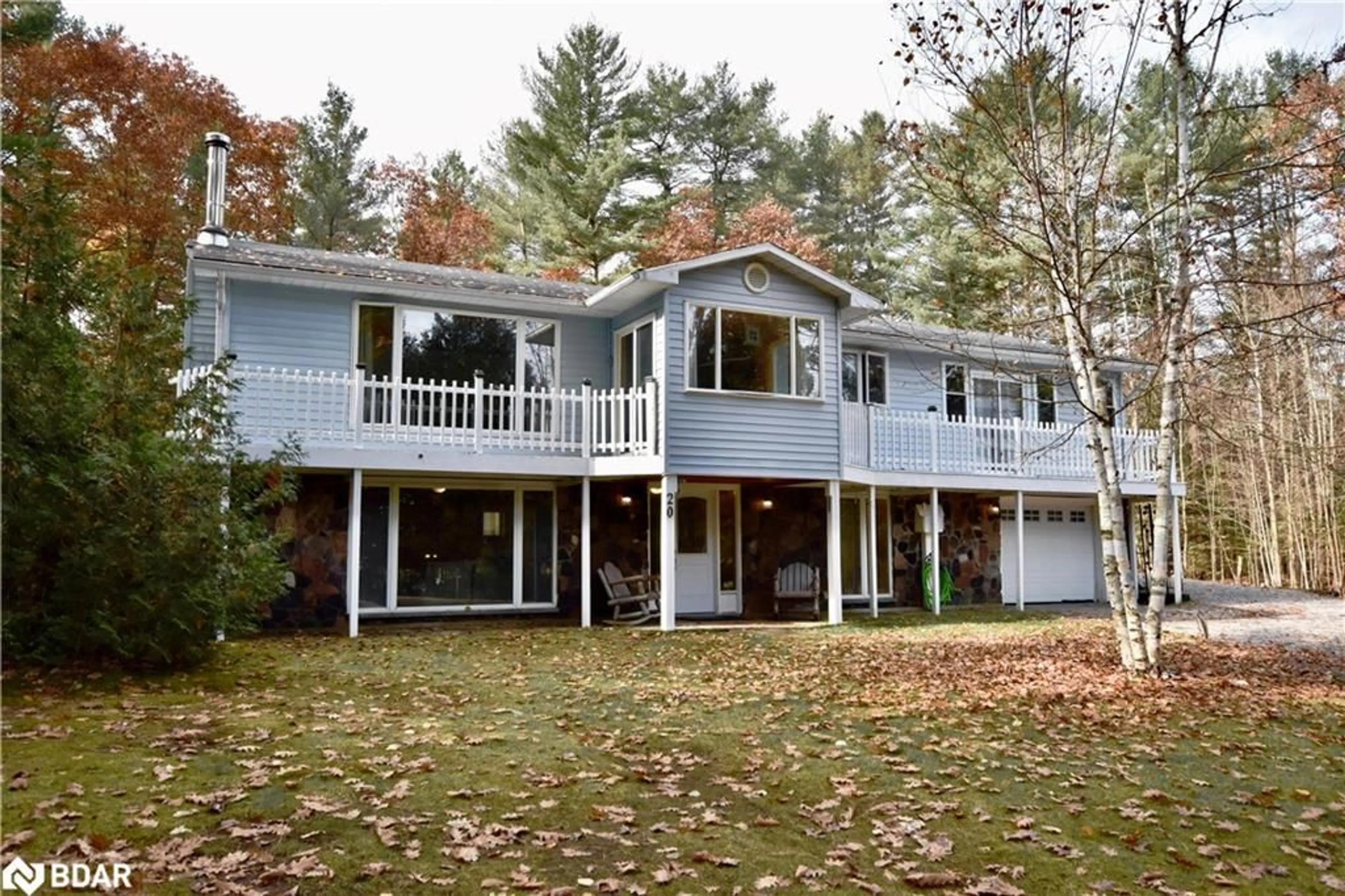 Frontside or backside of a home, cottage for 20 Coulters Lane, Bracebridge Ontario P1P 1R1