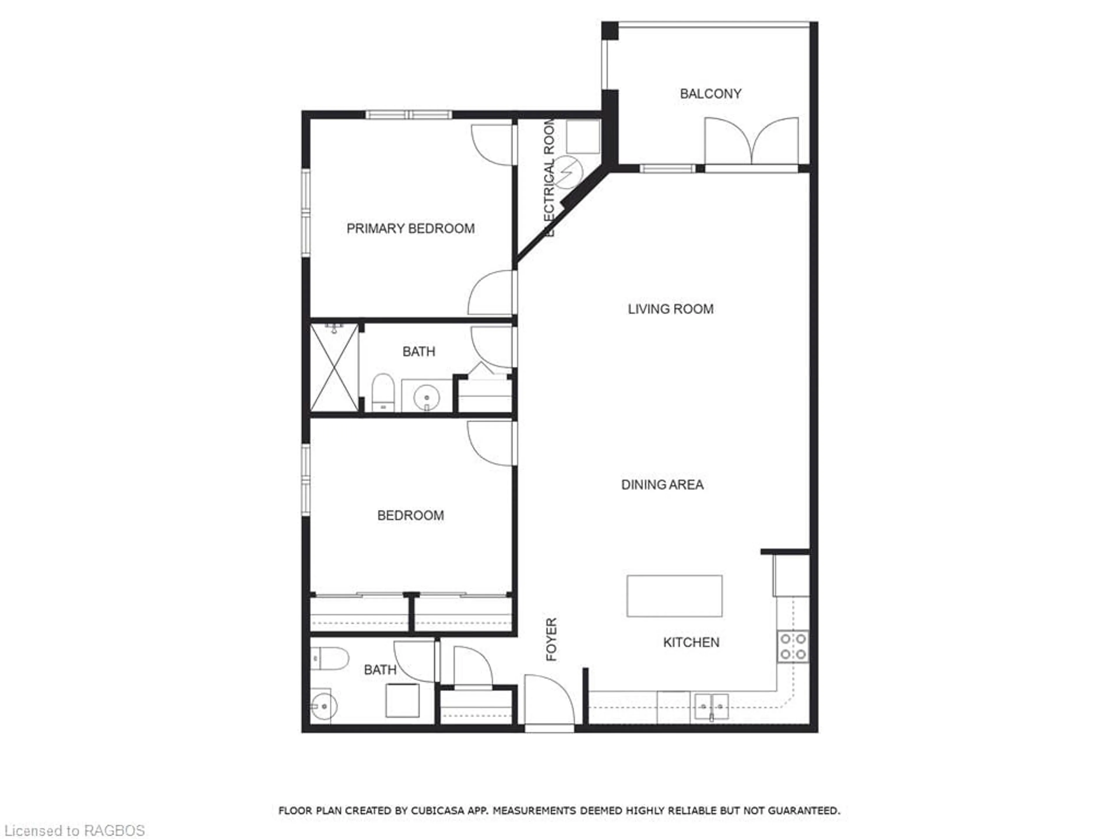 Floor plan for 401 Birmingham St #301, Mount Forest Ontario N0G 2L2